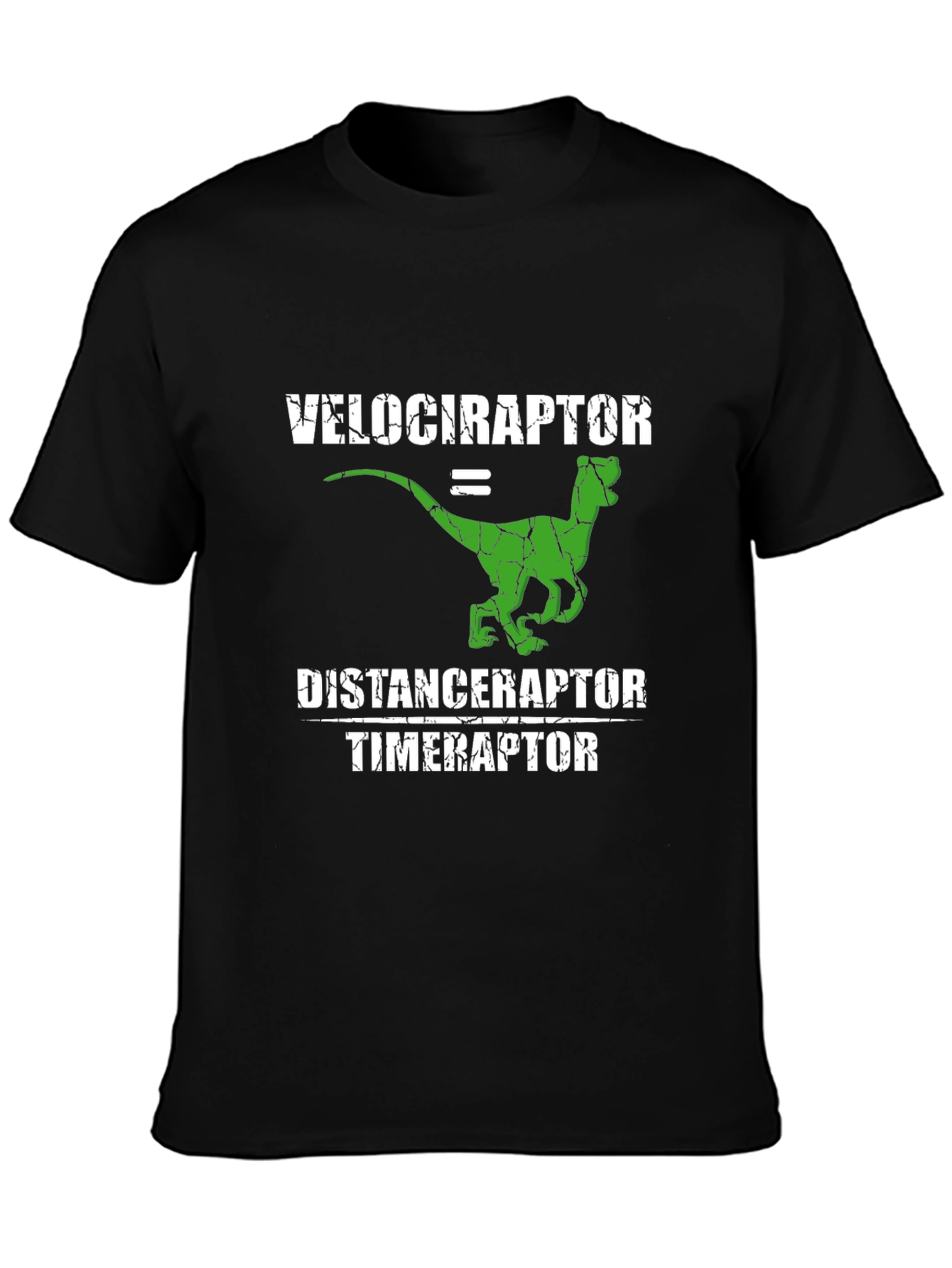 Velociraptor Distance Timer Funny T-Shirt