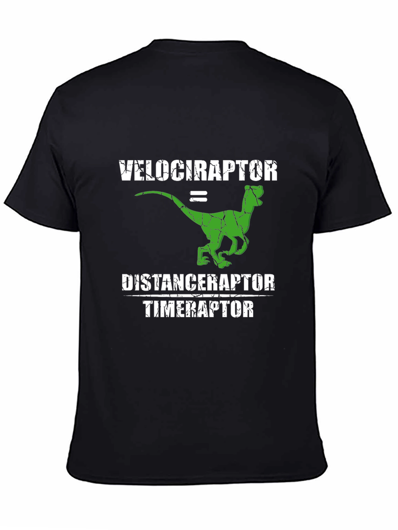 Velociraptor Distance Timer Funny T-Shirt