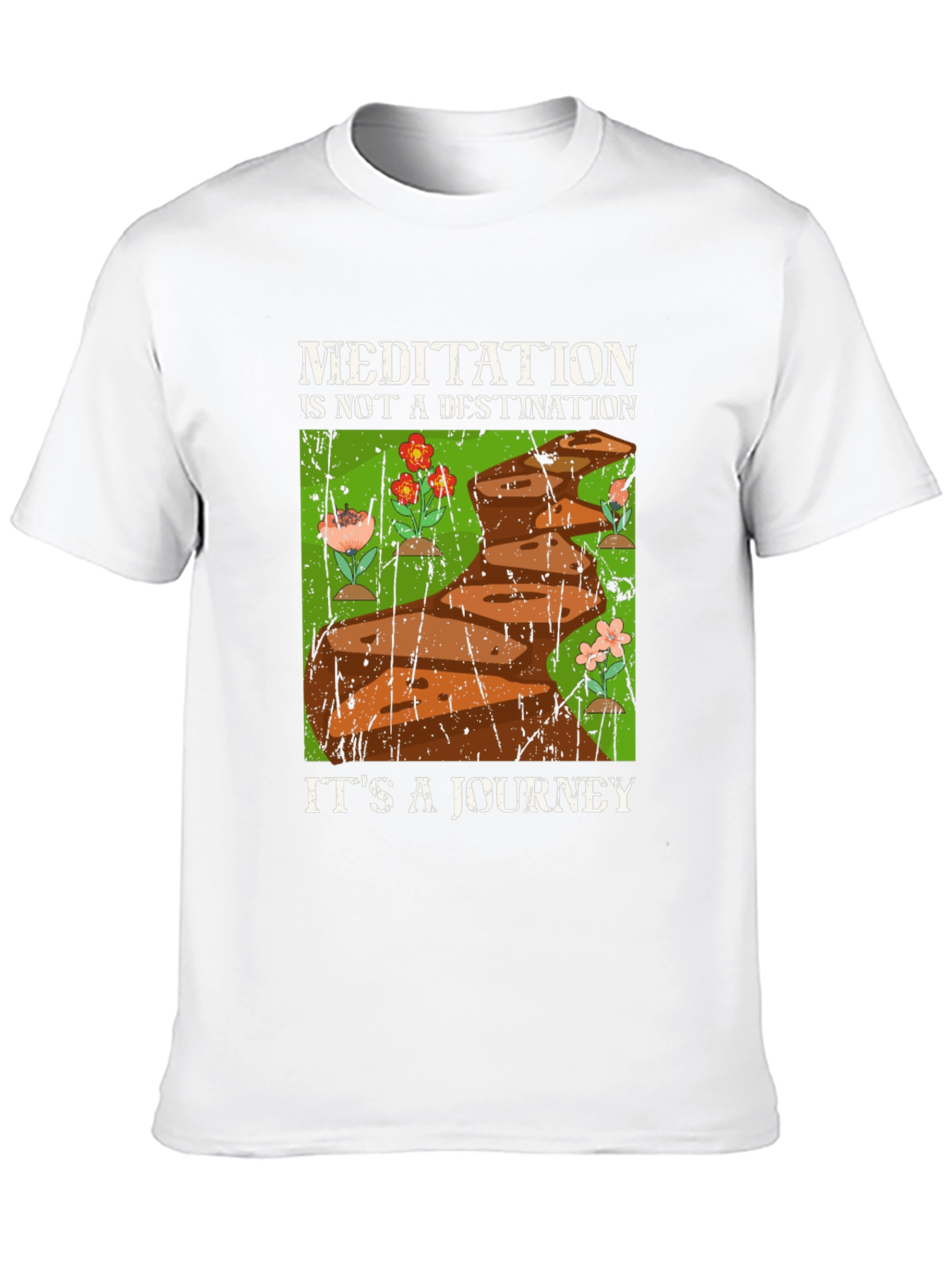 Meditation Journey Graphic Tee - Unisex Black T-Shirt