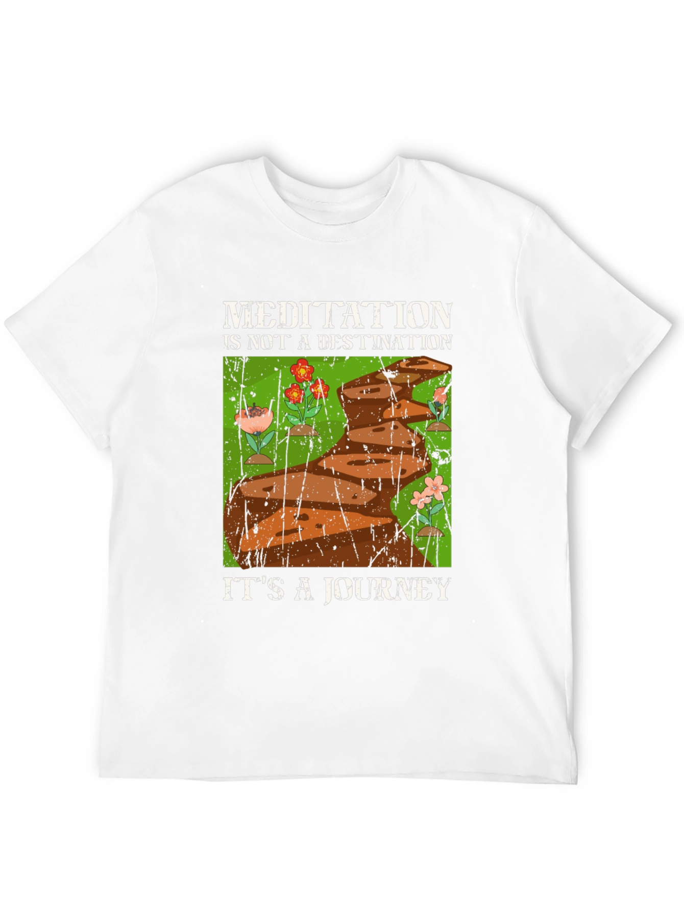 Meditation Journey Graphic Tee - Unisex Black T-Shirt