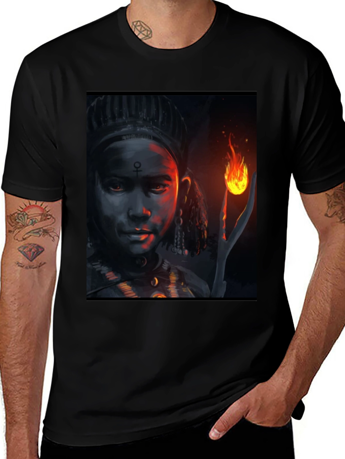 Mystic Fire T-Shirt - Unique Graphic Tee