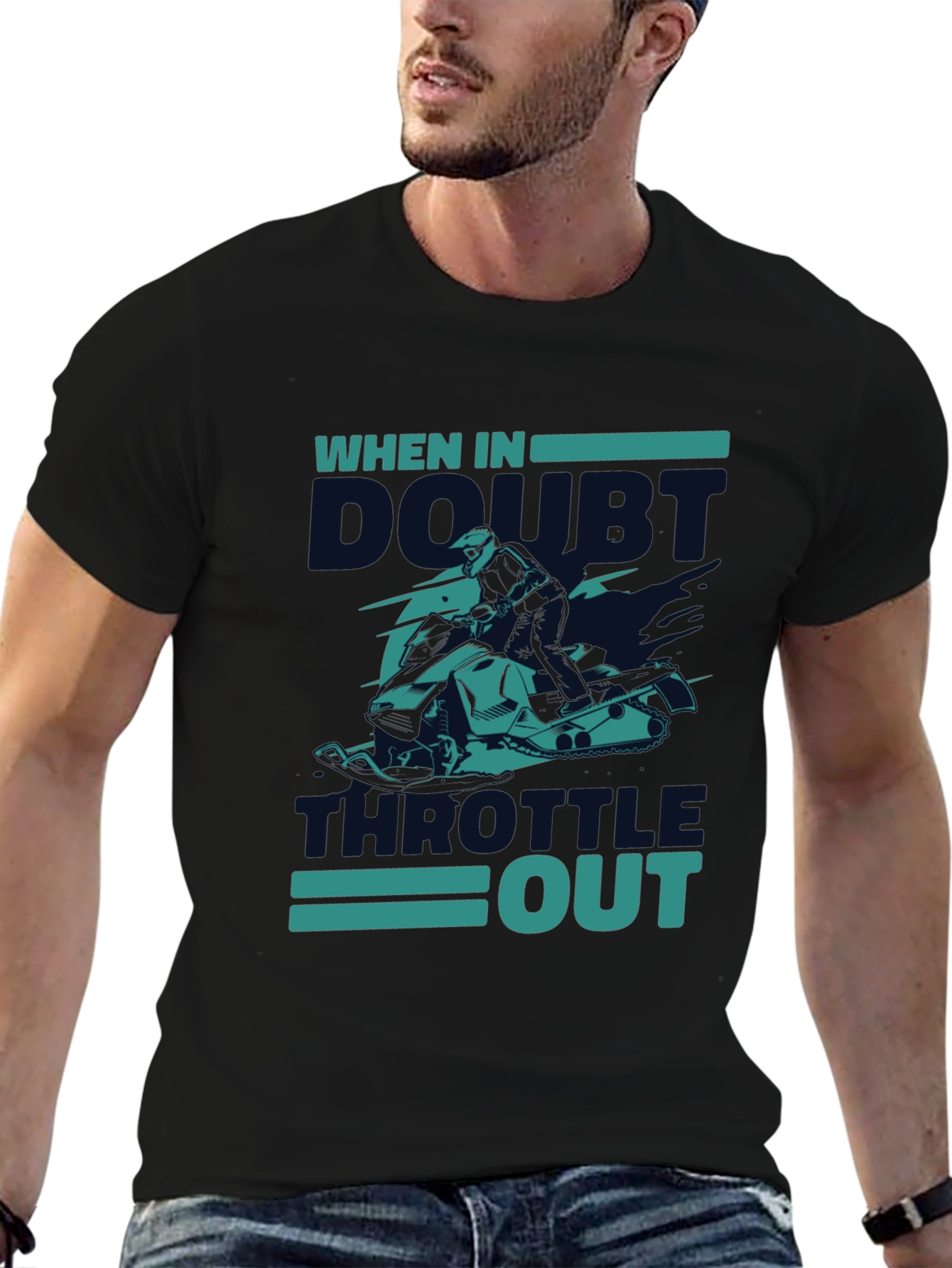 When In Doubt Throttle Out Graphic Tee