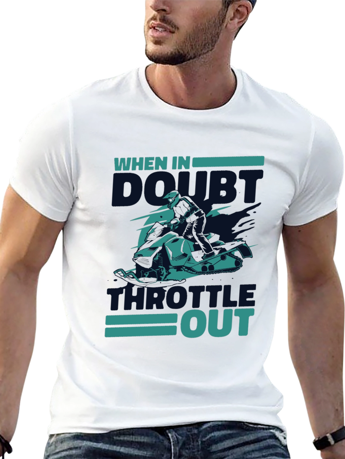 When In Doubt Throttle Out Graphic Tee