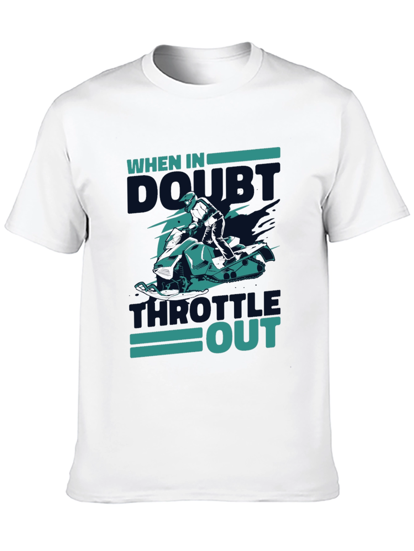 When In Doubt Throttle Out Graphic Tee