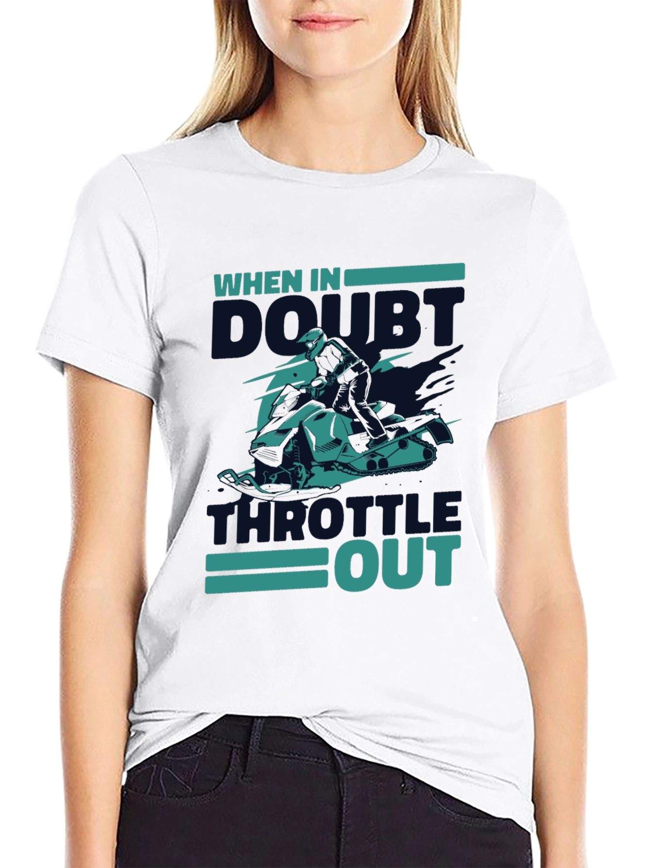 When In Doubt Throttle Out Graphic Tee