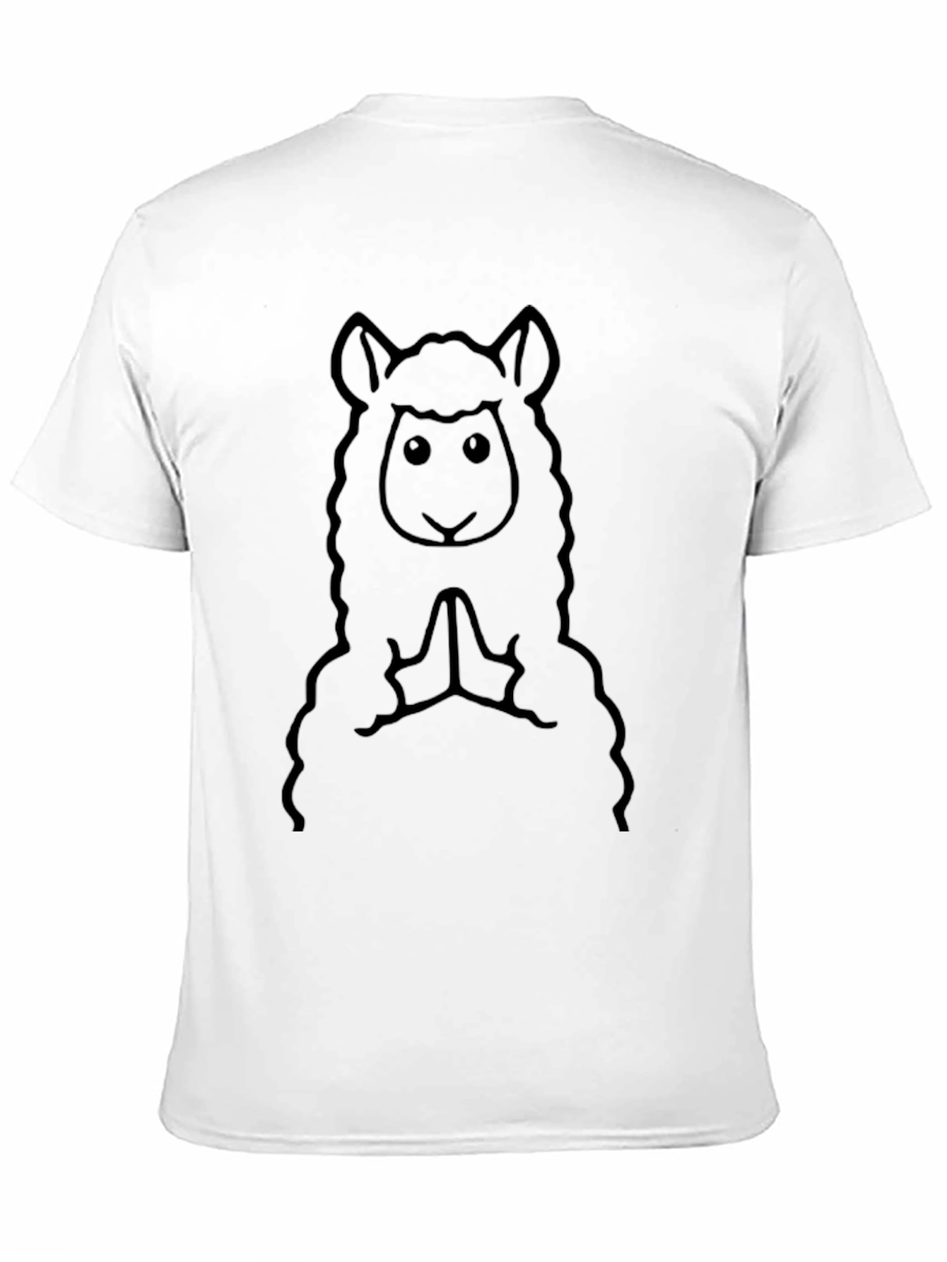 Llama Praying T-Shirt - Cute Animal Graphic Tee