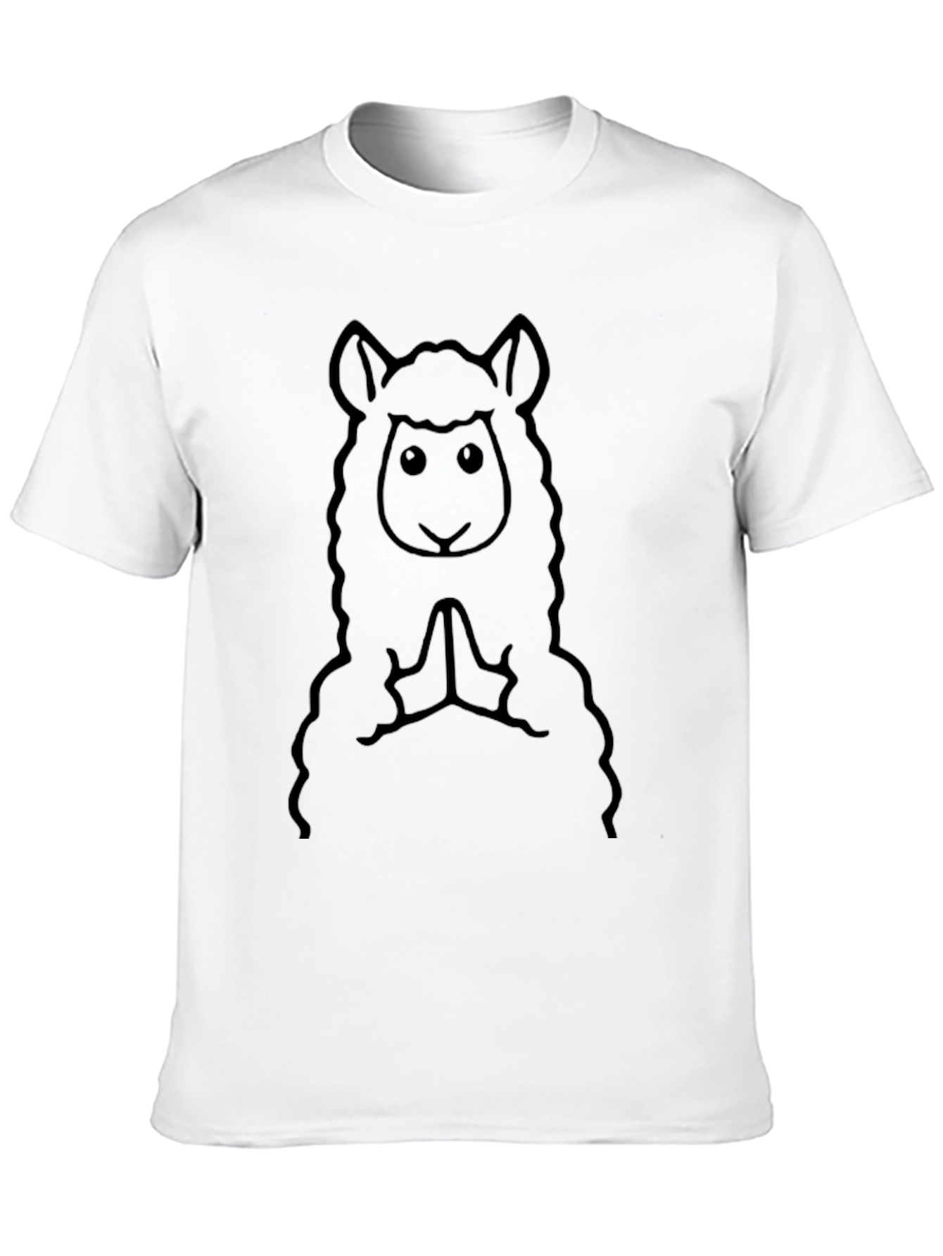 Llama Praying T-Shirt - Cute Animal Graphic Tee