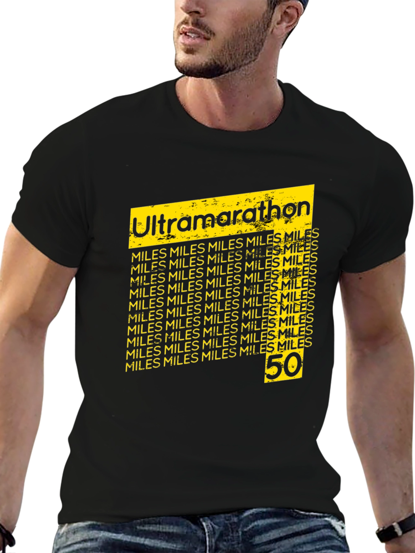 Ultramarathon 50 Miles Black T-Shirt