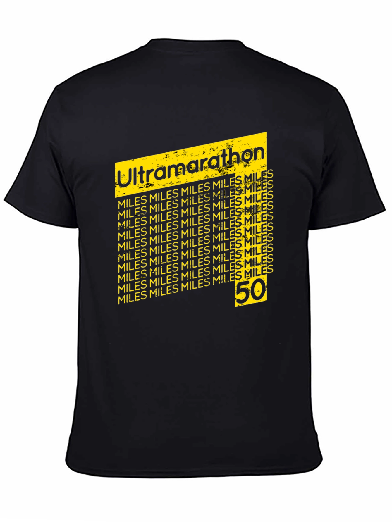 Ultramarathon 50 Miles Black T-Shirt