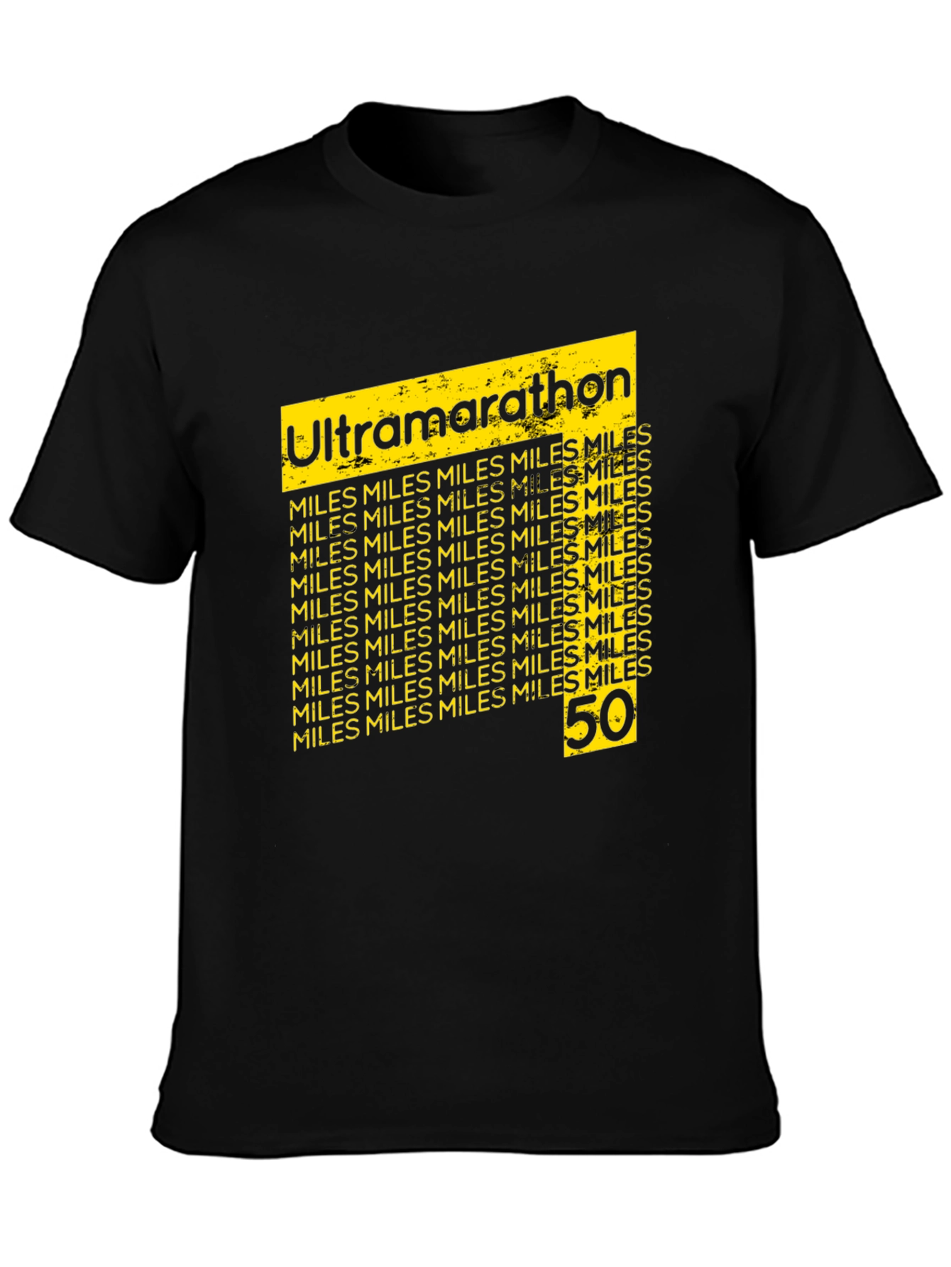 Ultramarathon 50 Miles Black T-Shirt