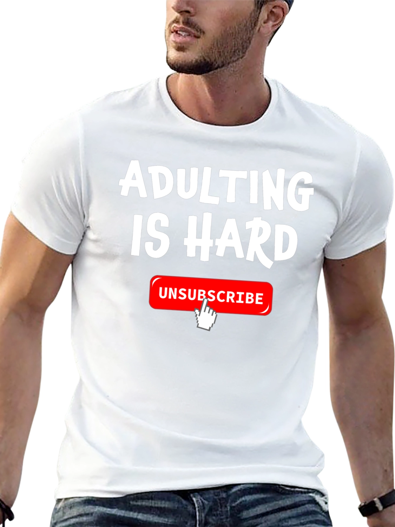 Adulting Is Hard T-Shirt Funny Unsubscribe Graphic Tee
