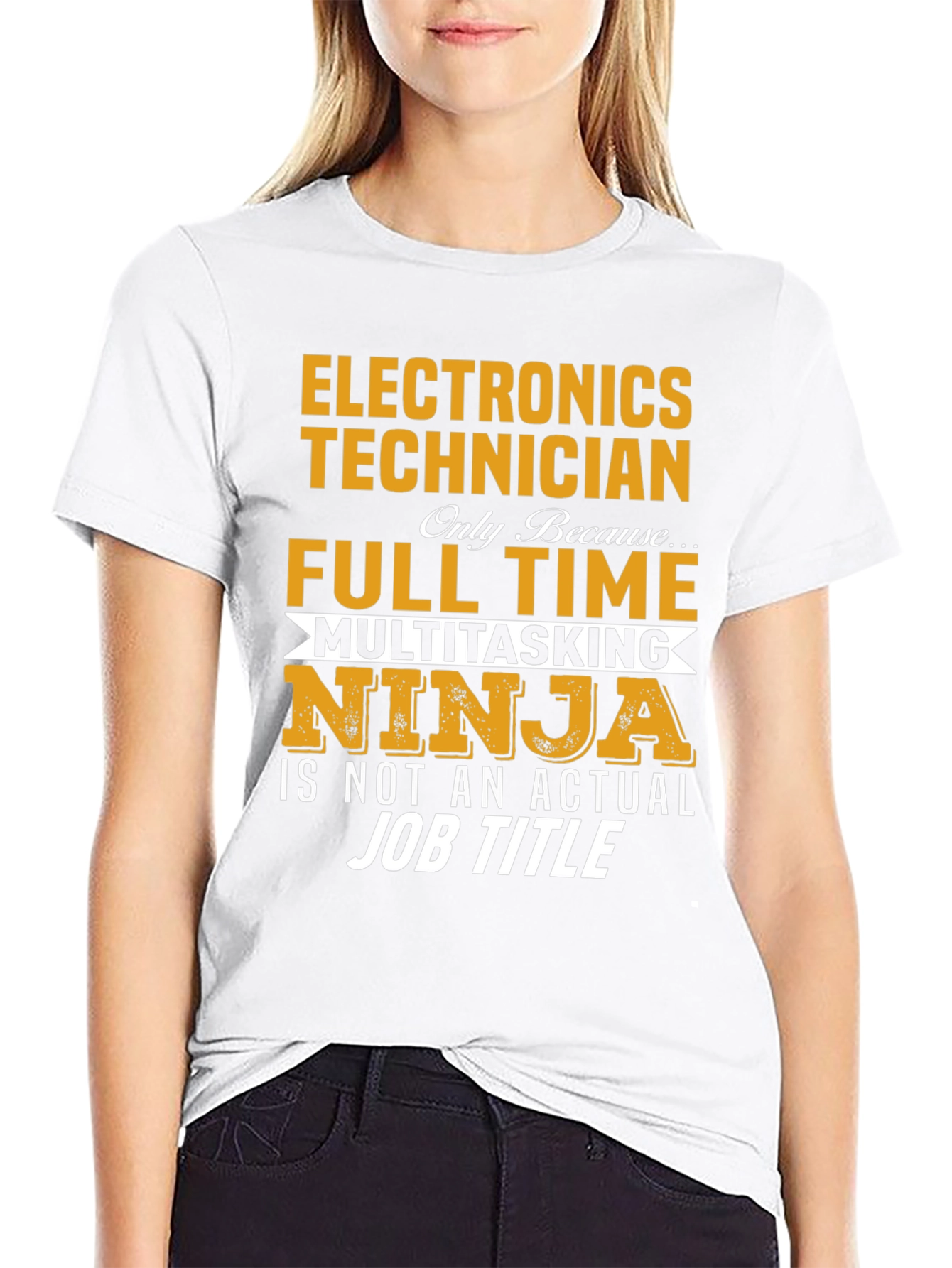 Electronics Technician Full Time Ninja T-Shirt