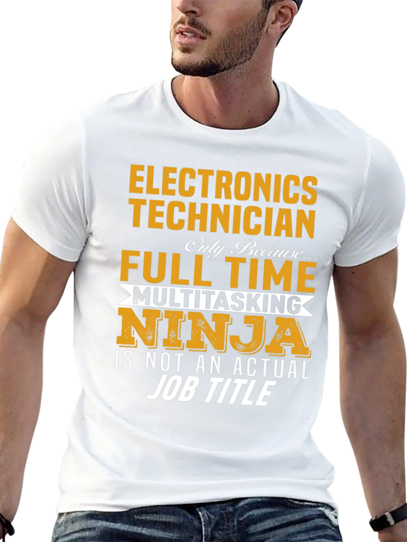 Electronics Technician Full Time Ninja T-Shirt