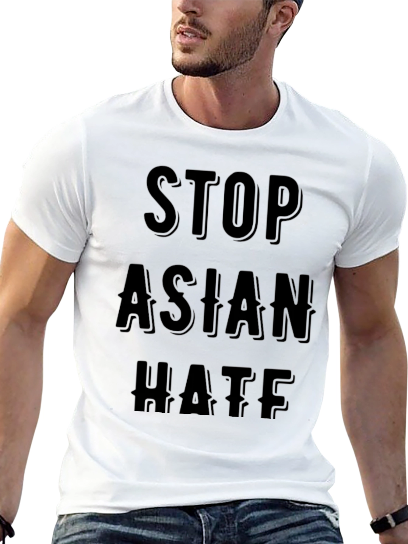 Stop Asian Hate Black T-Shirt