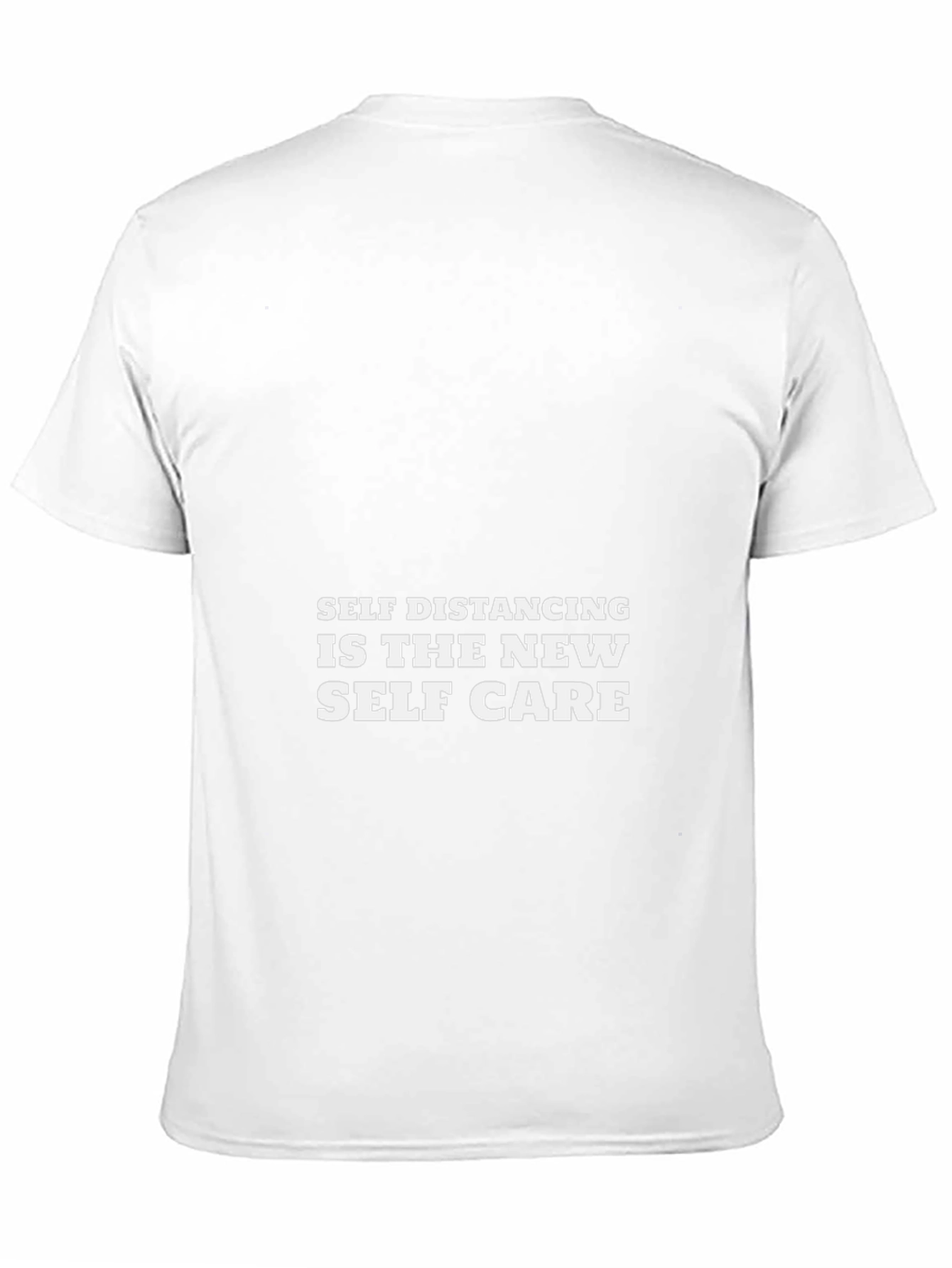 Self Distancing is The New Self Care Black T-Shirt