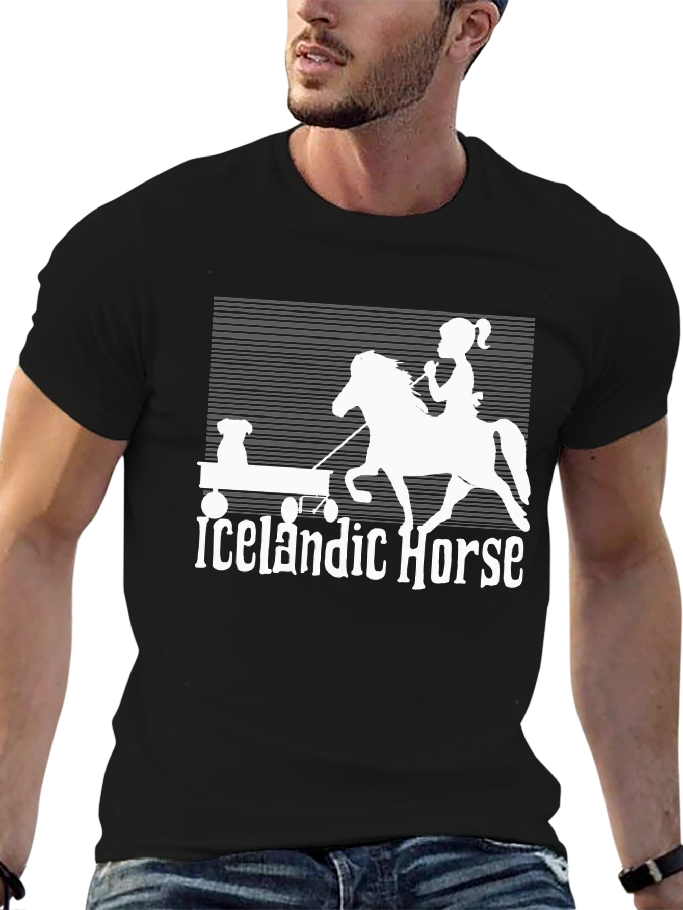 Icelandic Horse Graphic T-Shirt