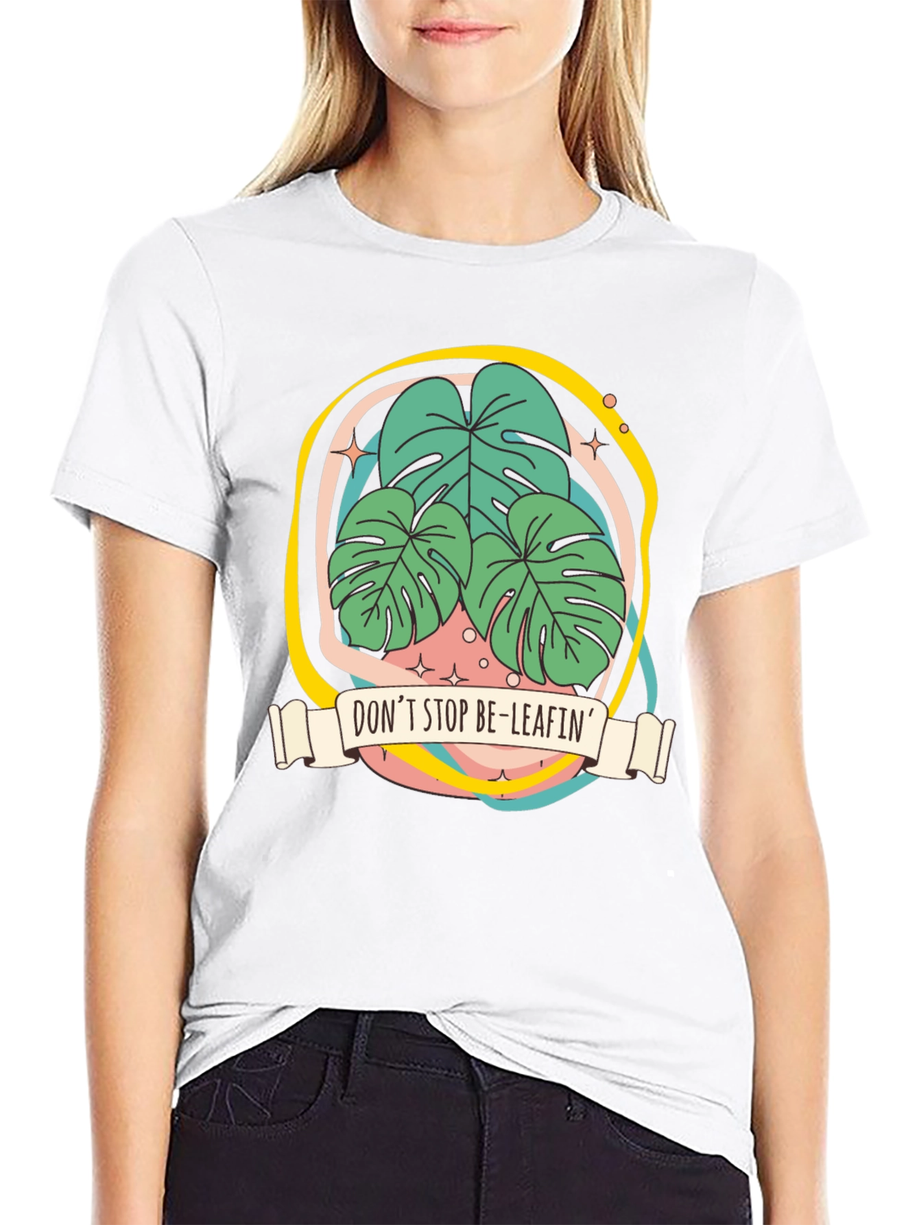 Dont Stop Be-Leafin Graphic Tee