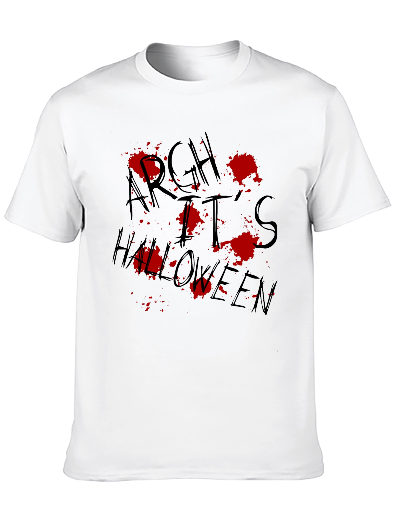 Argh Its Halloween Graphic Tee - Spooky Holiday Shirt
