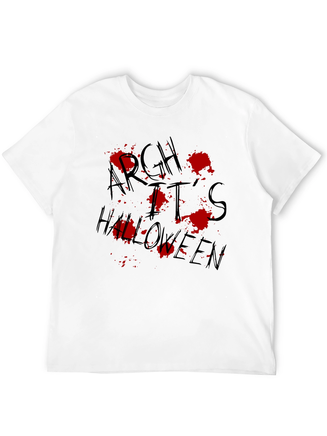 Argh Its Halloween Graphic Tee - Spooky Holiday Shirt