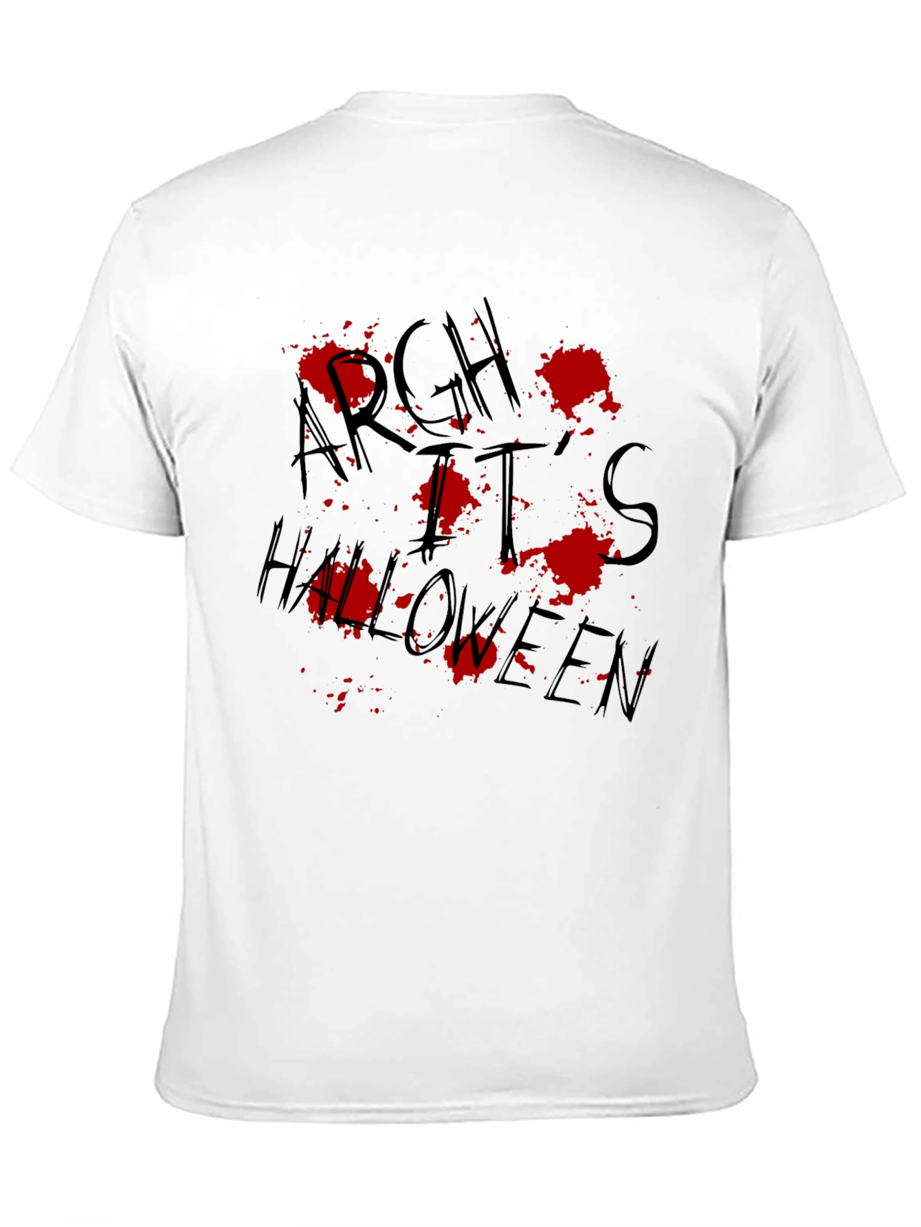 Argh Its Halloween Graphic Tee - Spooky Holiday Shirt