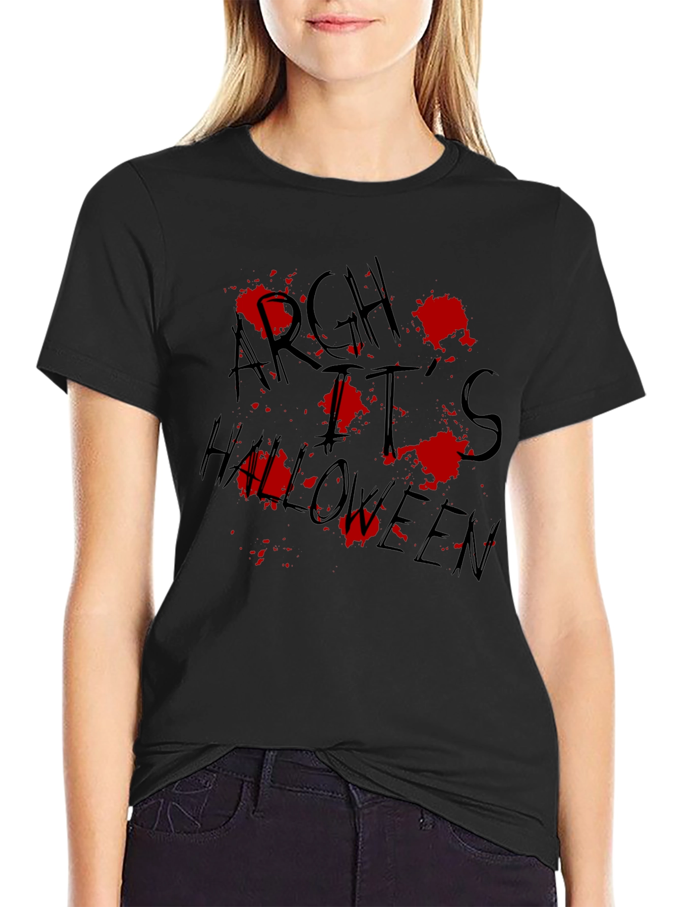 Argh Its Halloween Graphic Tee - Spooky Holiday Shirt