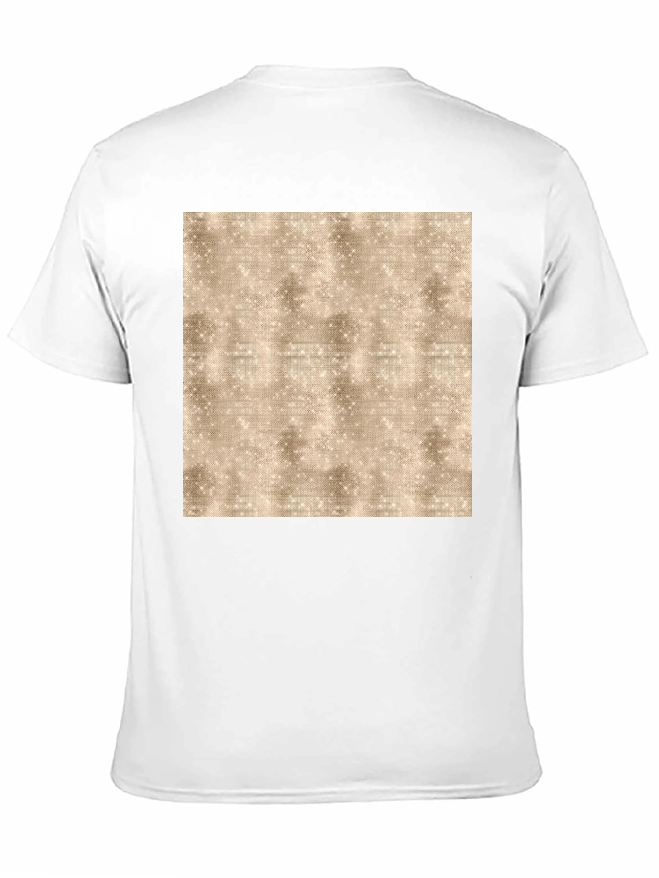 Abstract Textured Print Black Tee