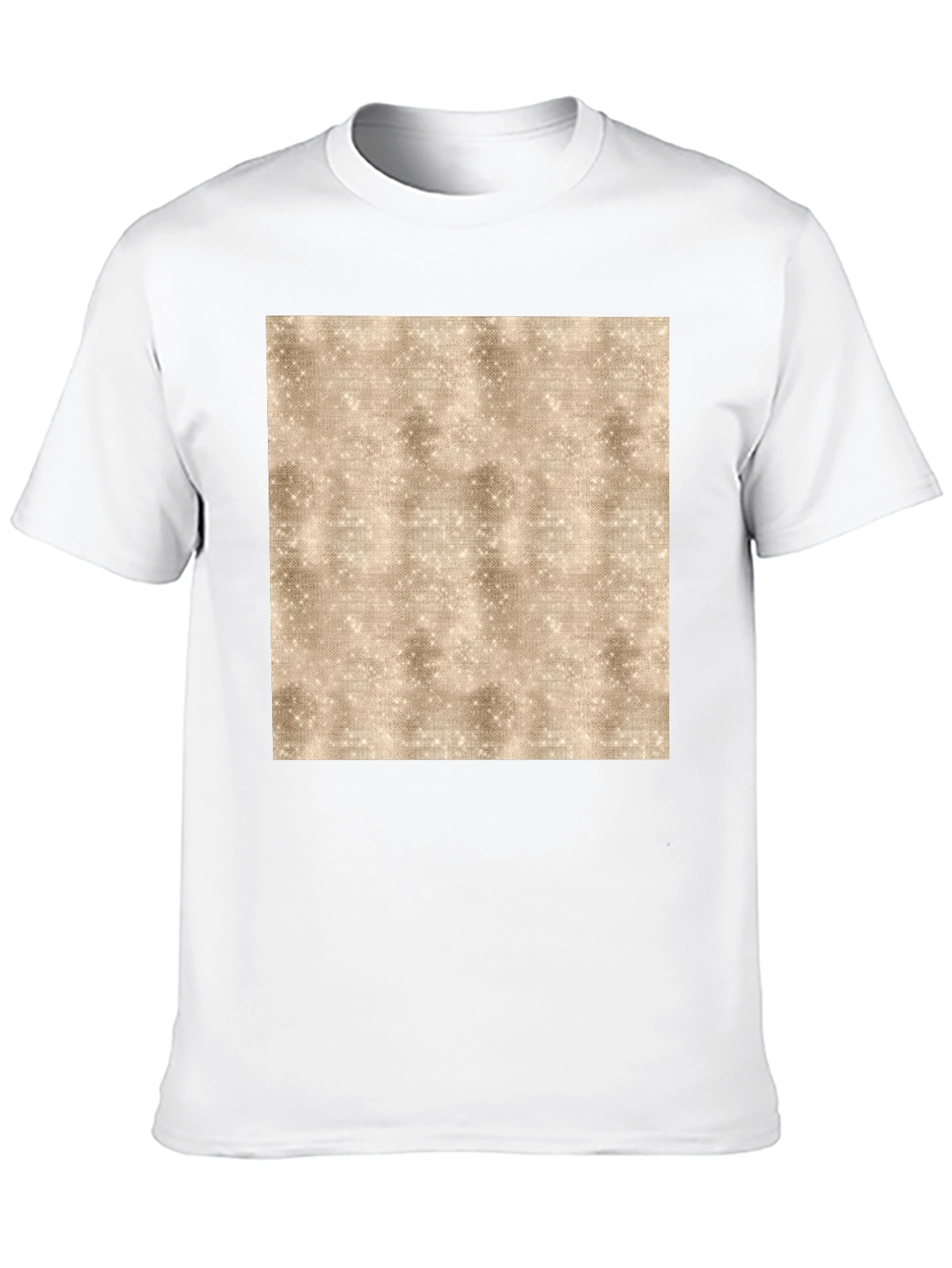 Abstract Textured Print Black Tee