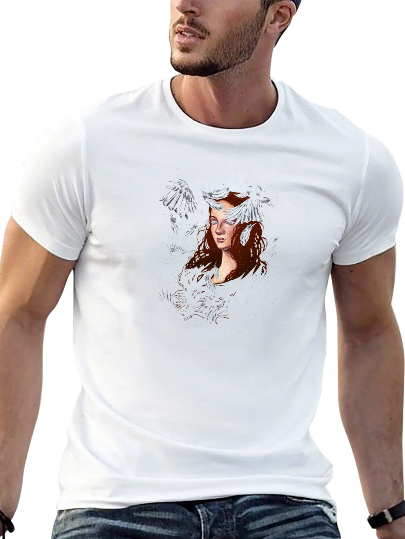 Raven Queen Graphic Tee - Black Cotton T-Shirt