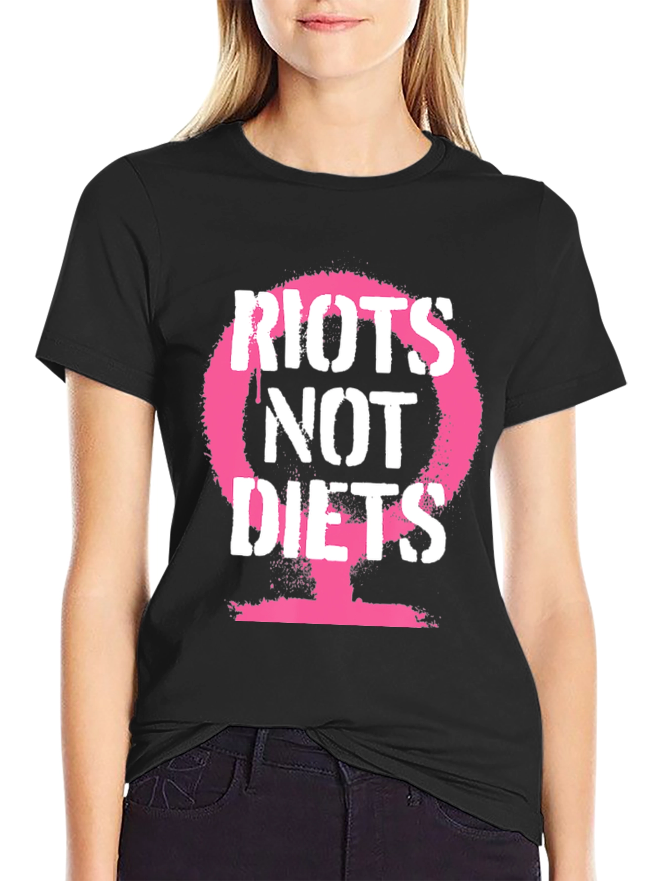 Riot Not Diets Graphic Tee - Black