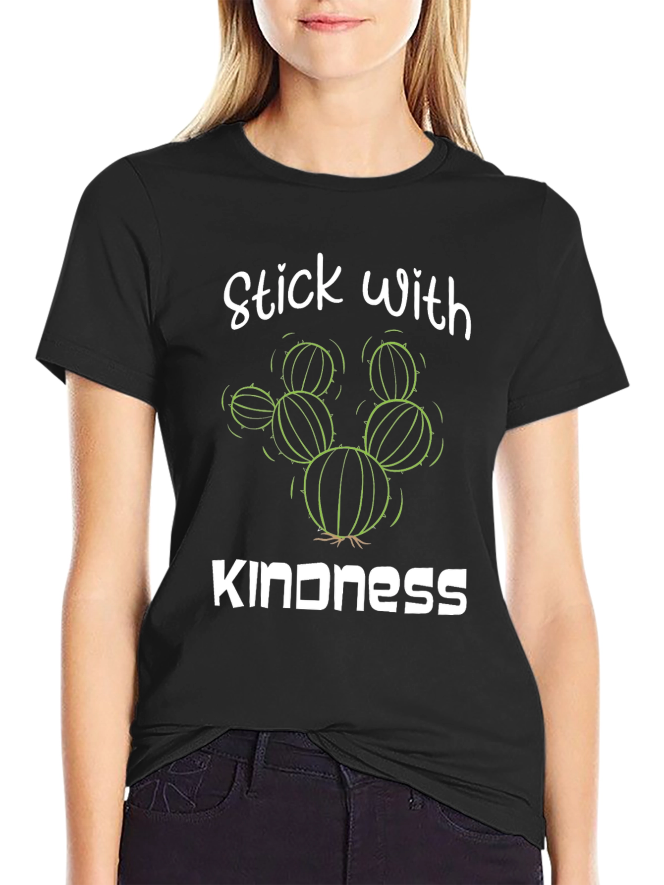 Stick with Kindness Cactus Graphic Tee