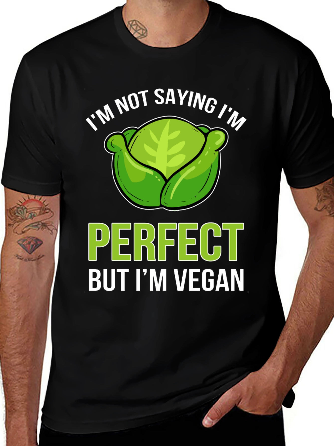 Vegan Cabbage T-Shirt - Perfect & Proud