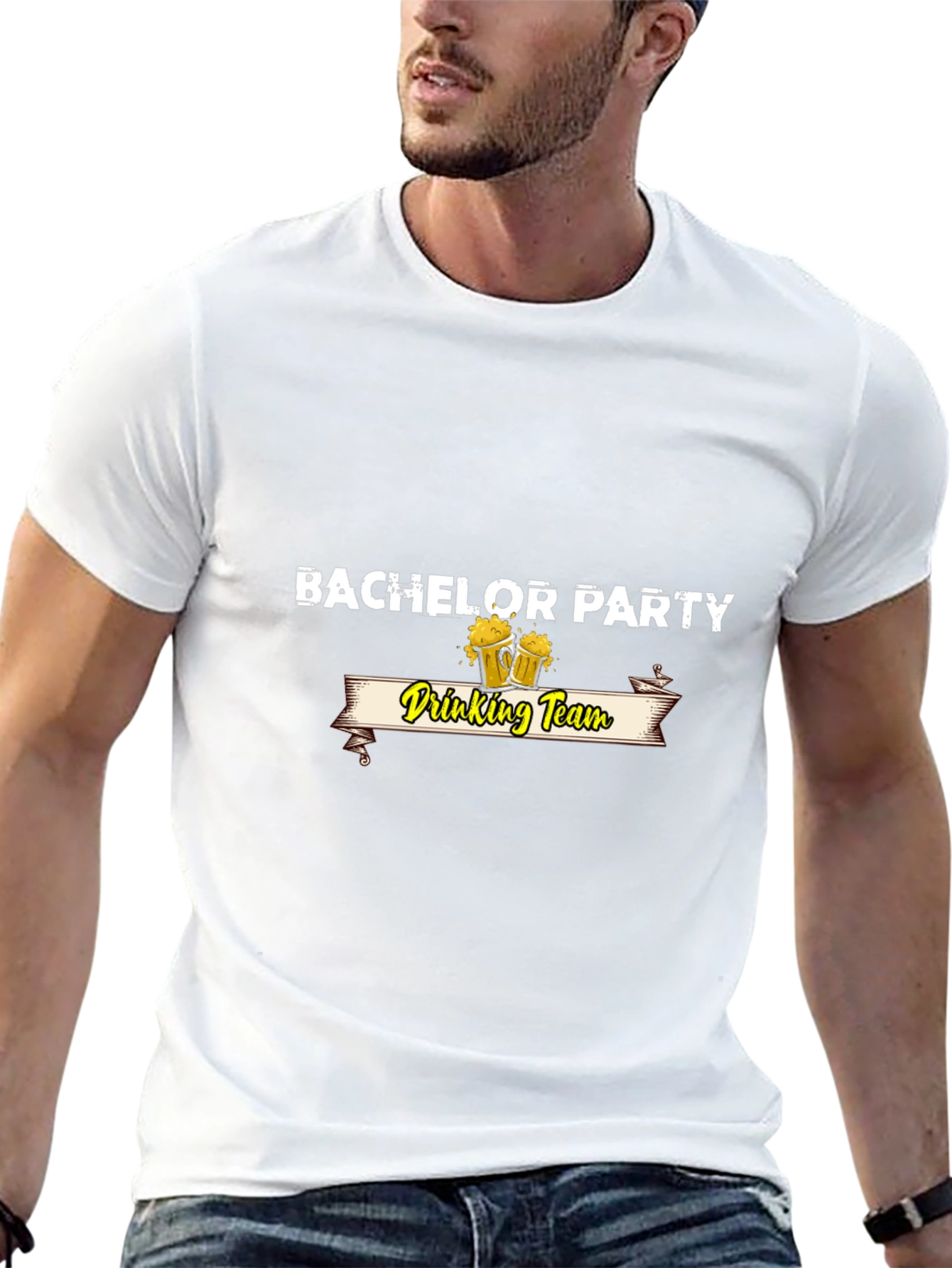 Bachelor Party Drinking Team Graphic Tee