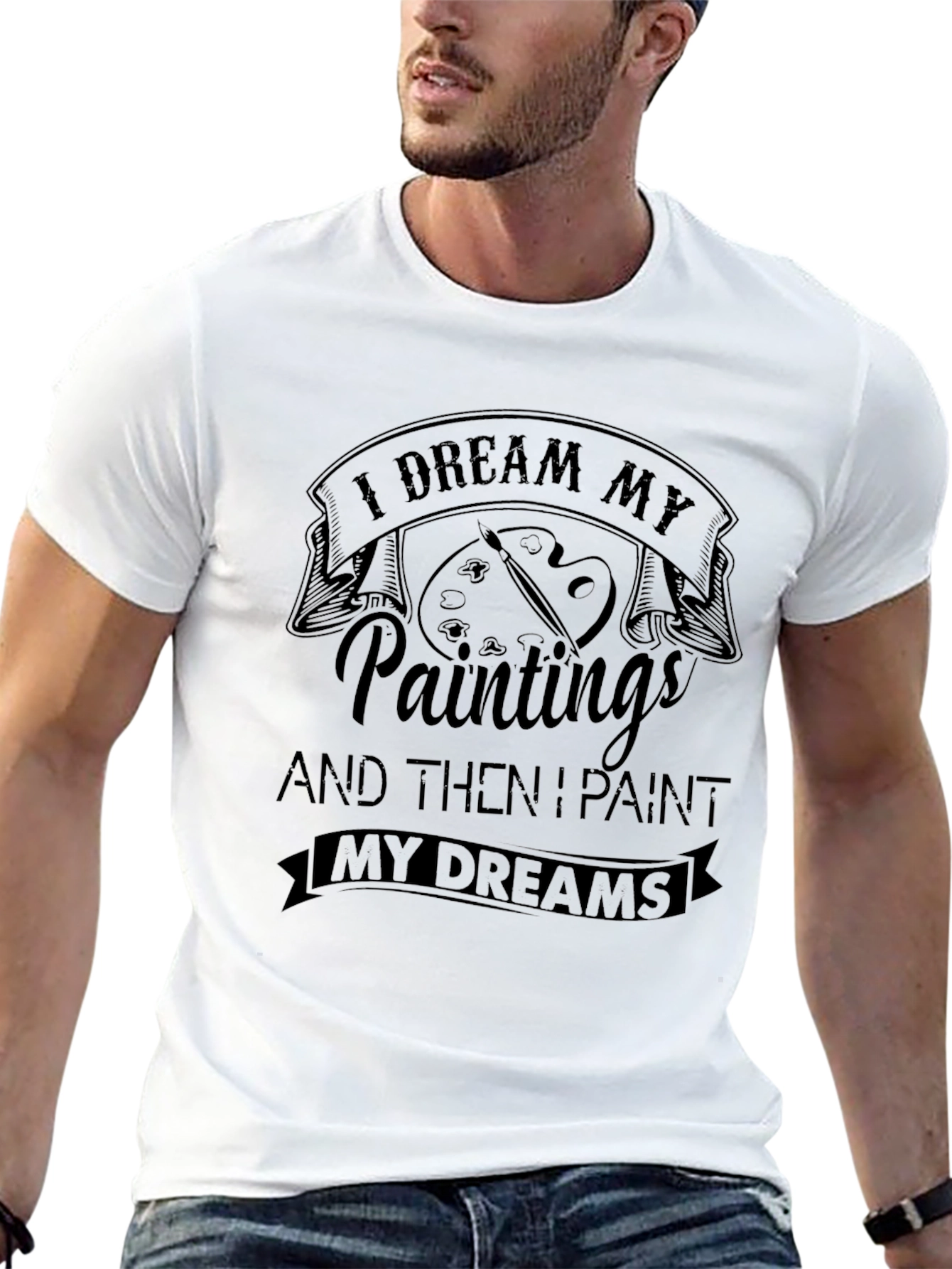 Painter Dreamer Black T-Shirt