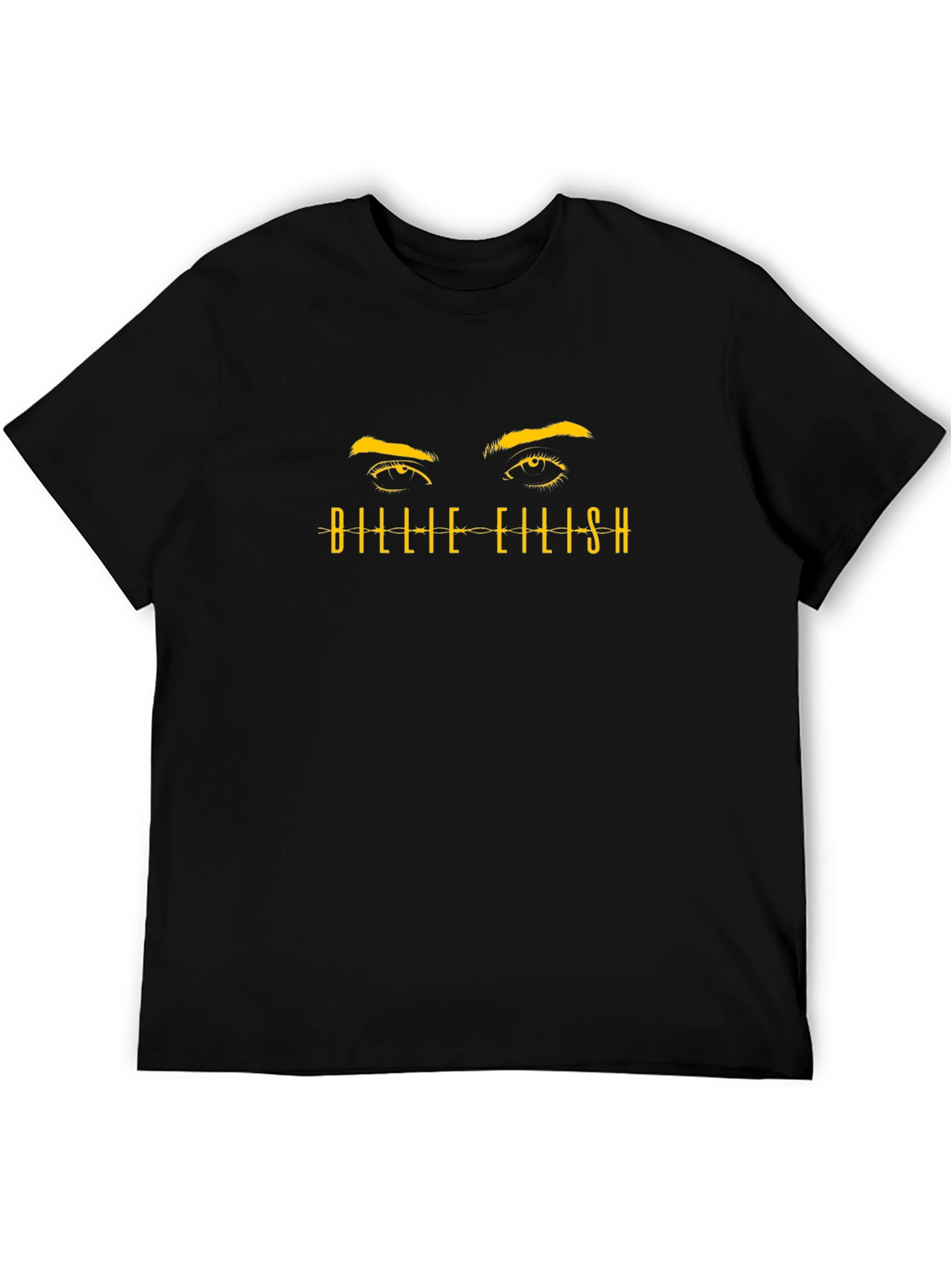 Billie Eilish Graphic Print Black T-Shirt