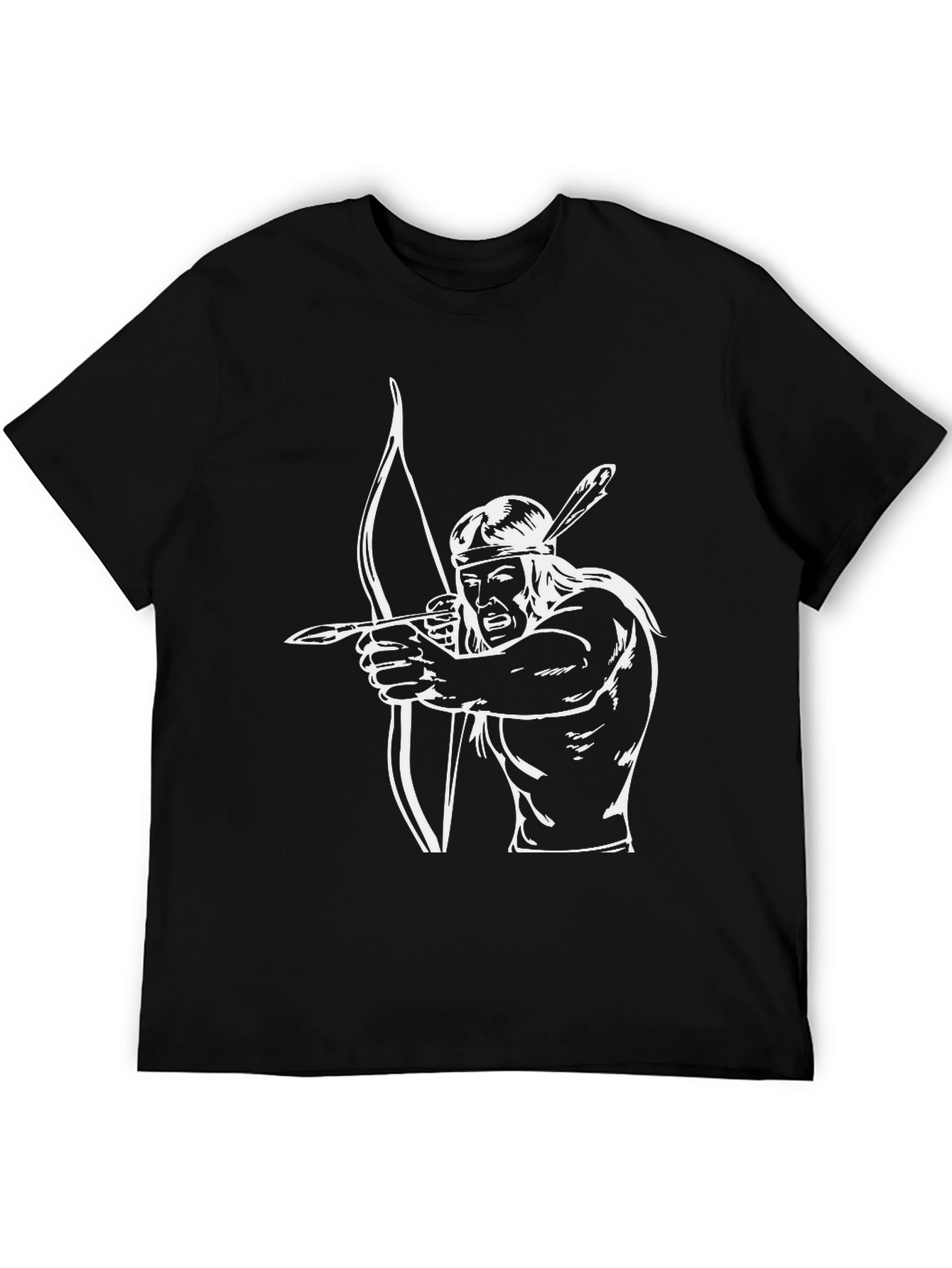 Archer Graphic Tee - Native American Style Print