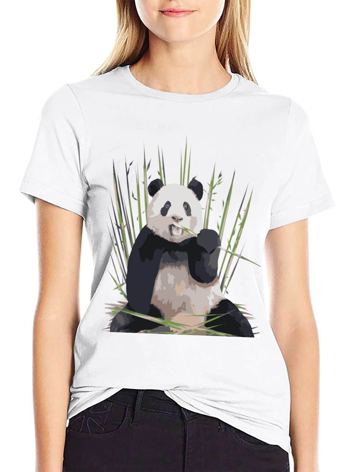 Panda Bamboo Graphic T-Shirt - Stylish Cotton Tee