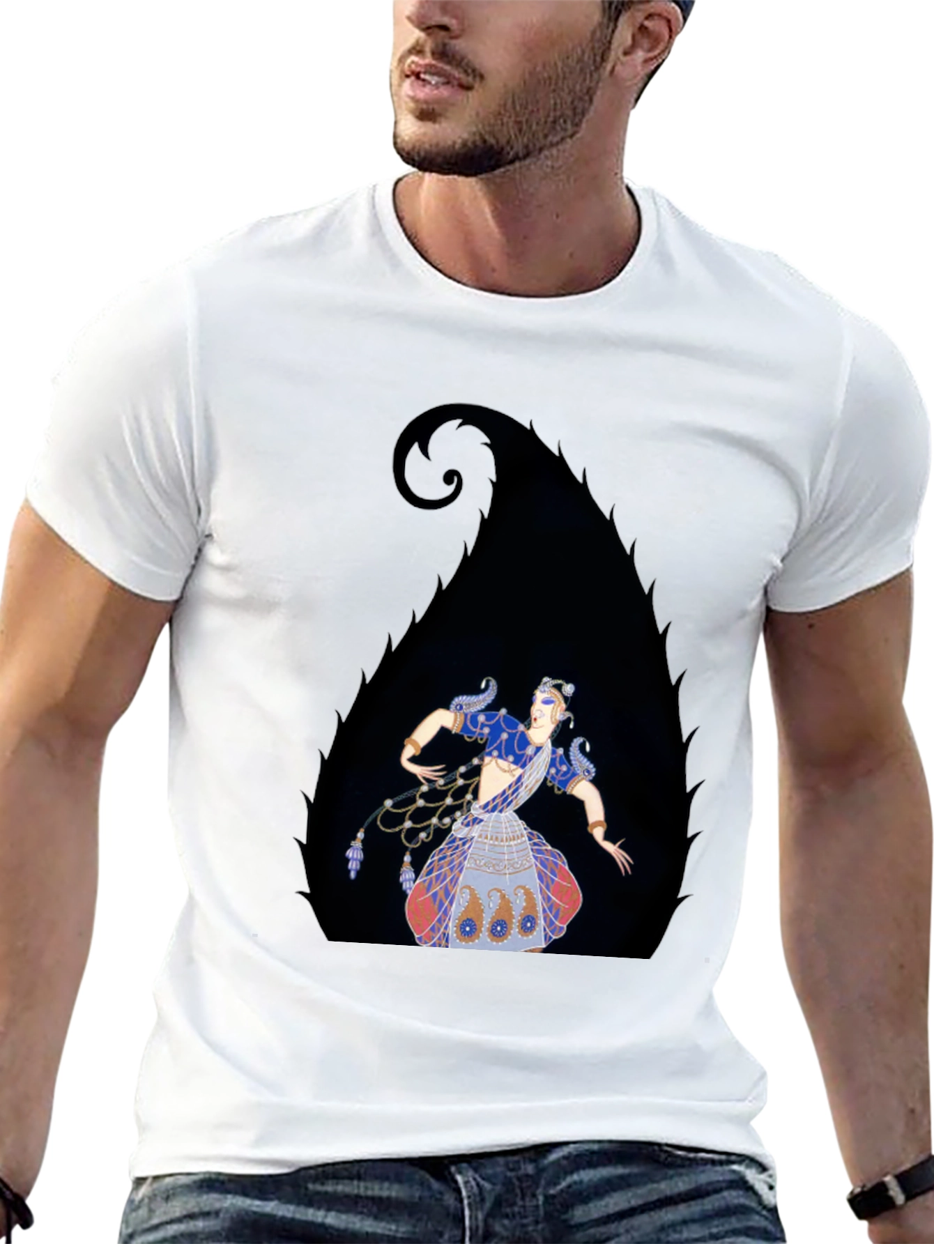 Elegant Dancer Graphic Tee - Black