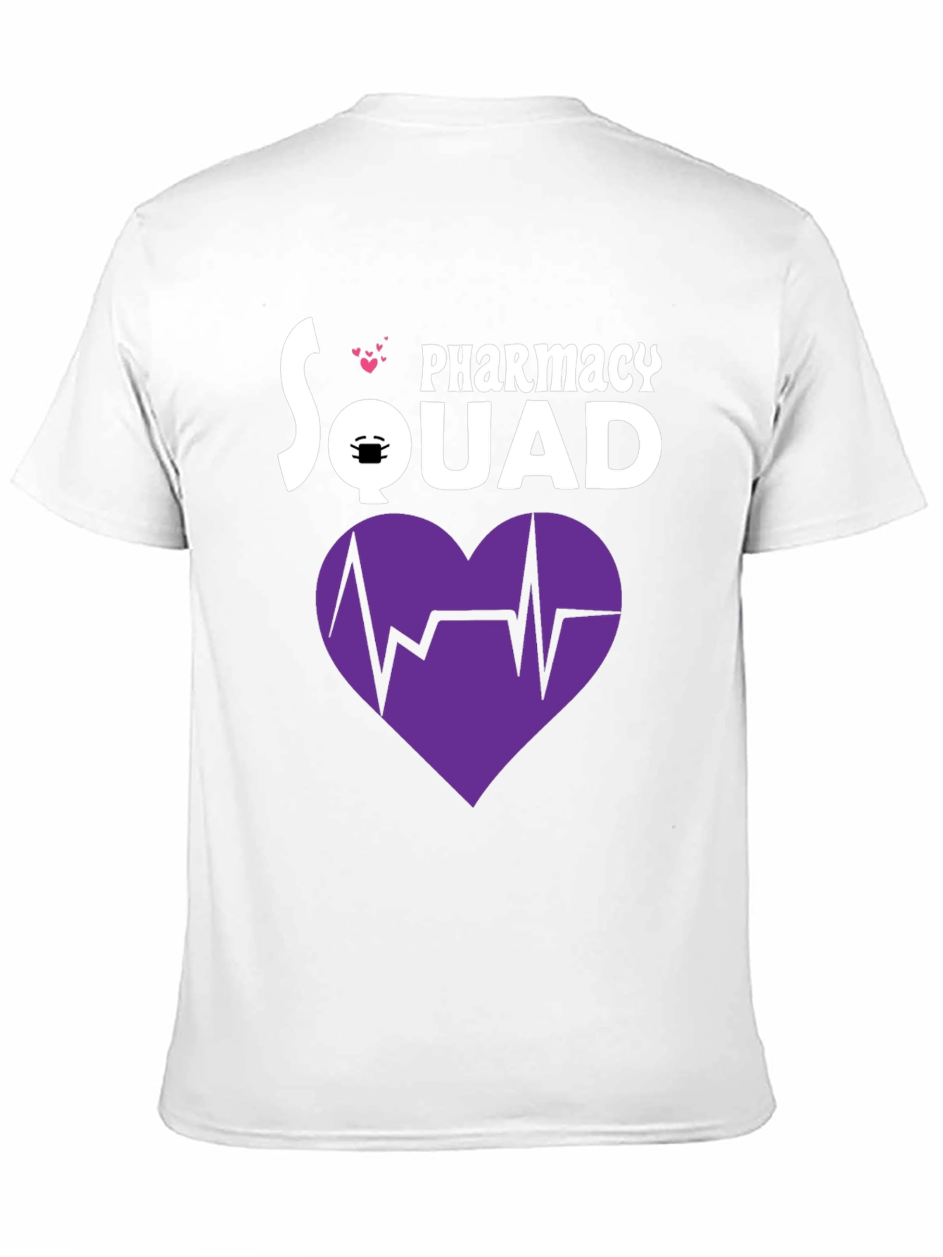 Pharmacy Squad T-Shirt with Heartbeat Graphic