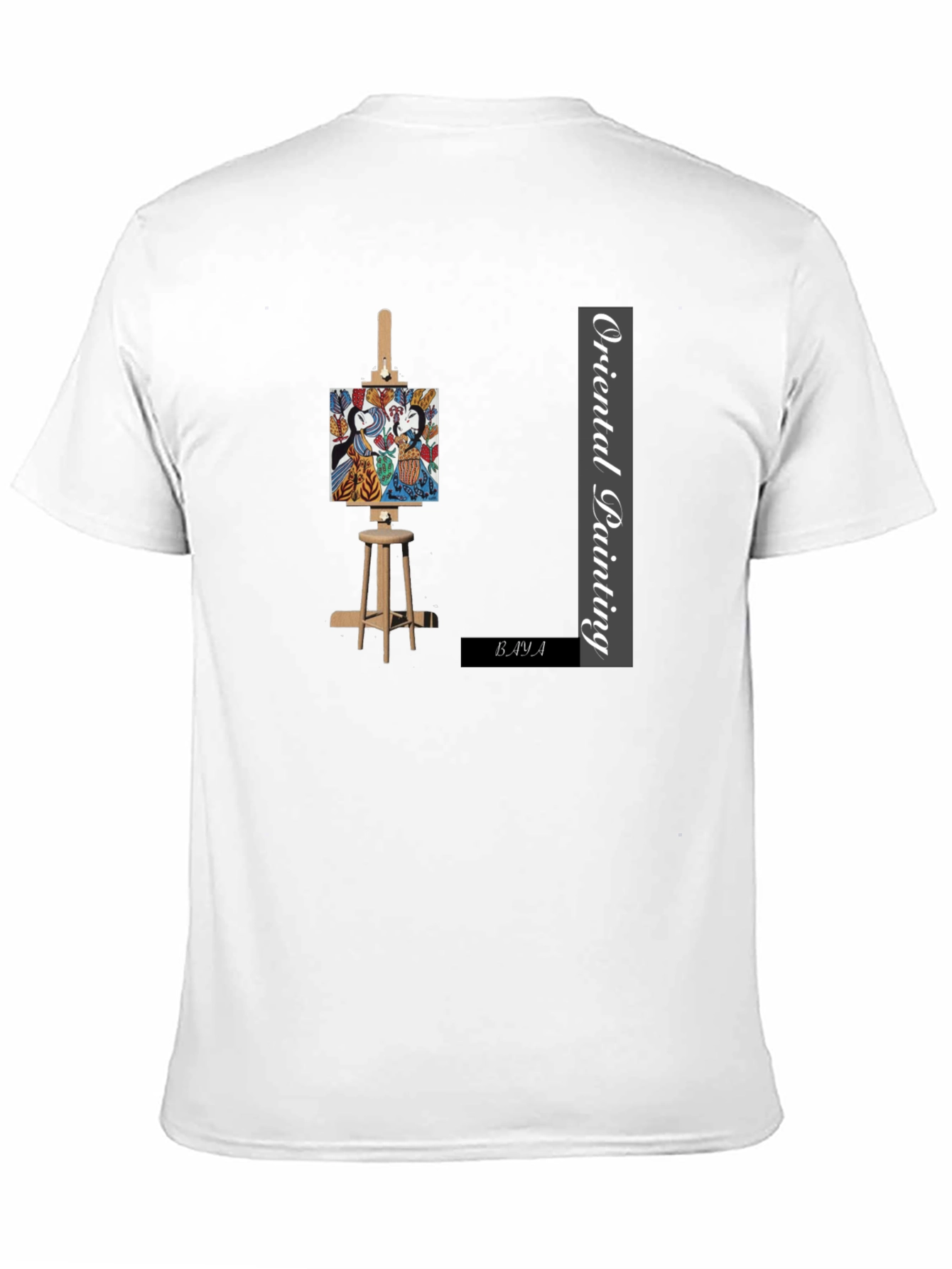 Oriental Painting Graphic T-Shirt