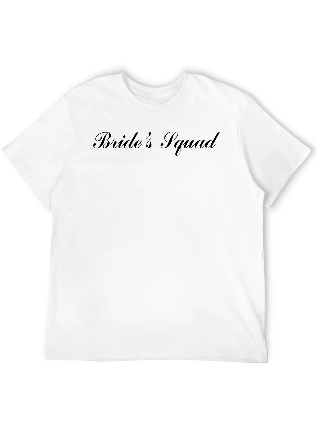 Brides Squad Black Crew Neck T-Shirt