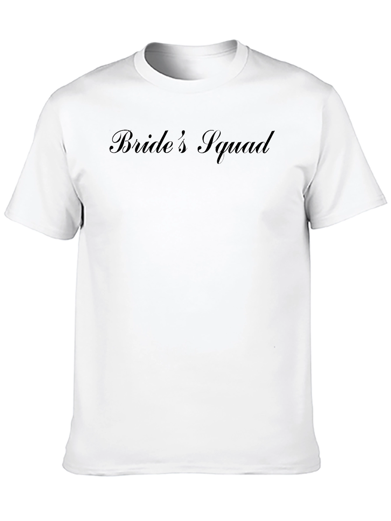 Brides Squad Black Crew Neck T-Shirt