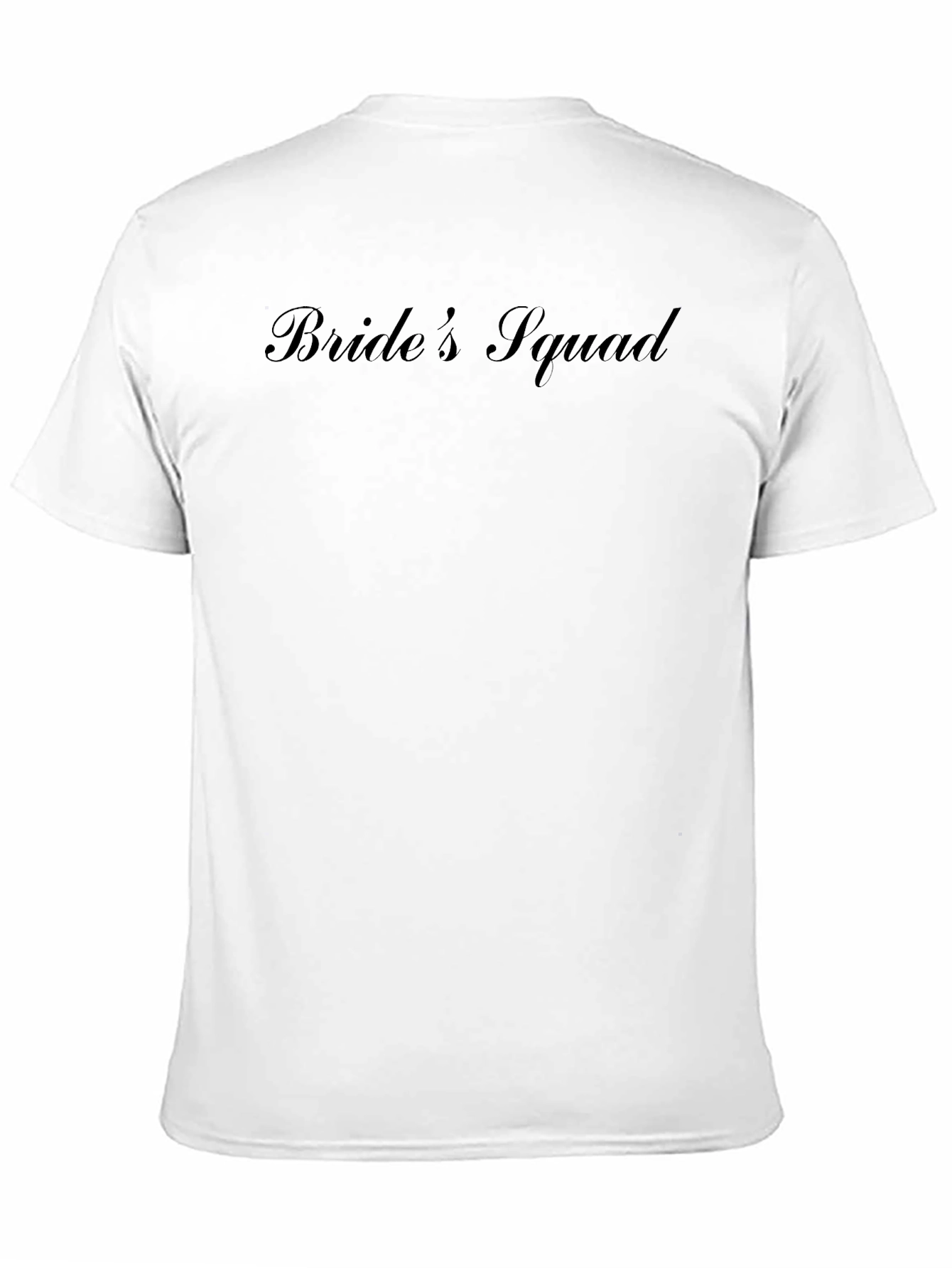 Brides Squad Black Crew Neck T-Shirt