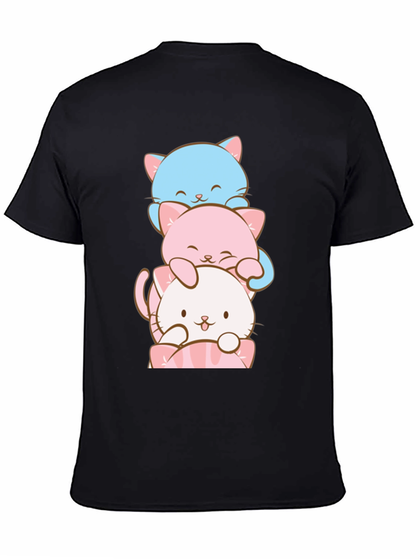 Stacked Cats Graphic T-Shirt - Soft Cotton Tee