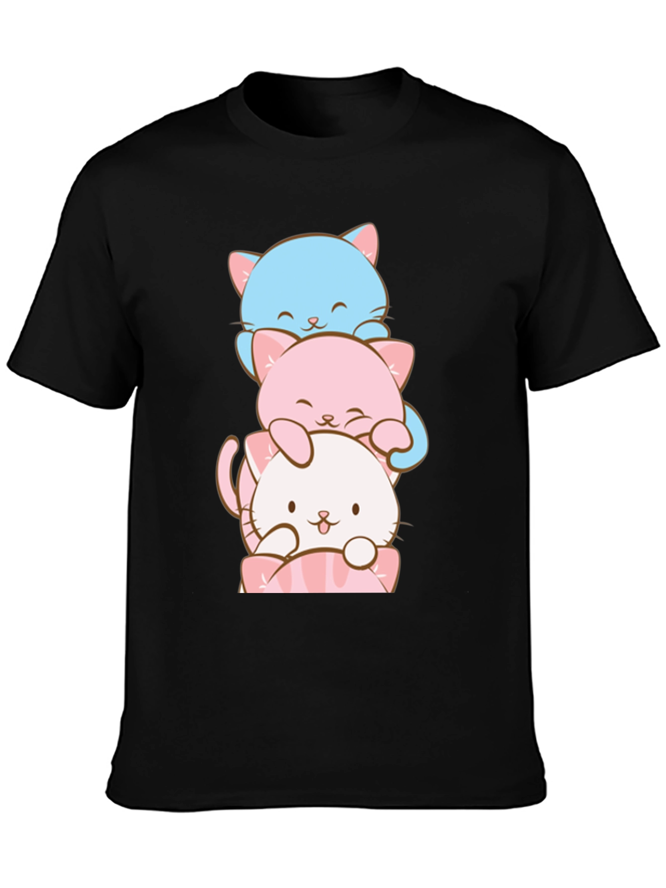 Stacked Cats Graphic T-Shirt - Soft Cotton Tee