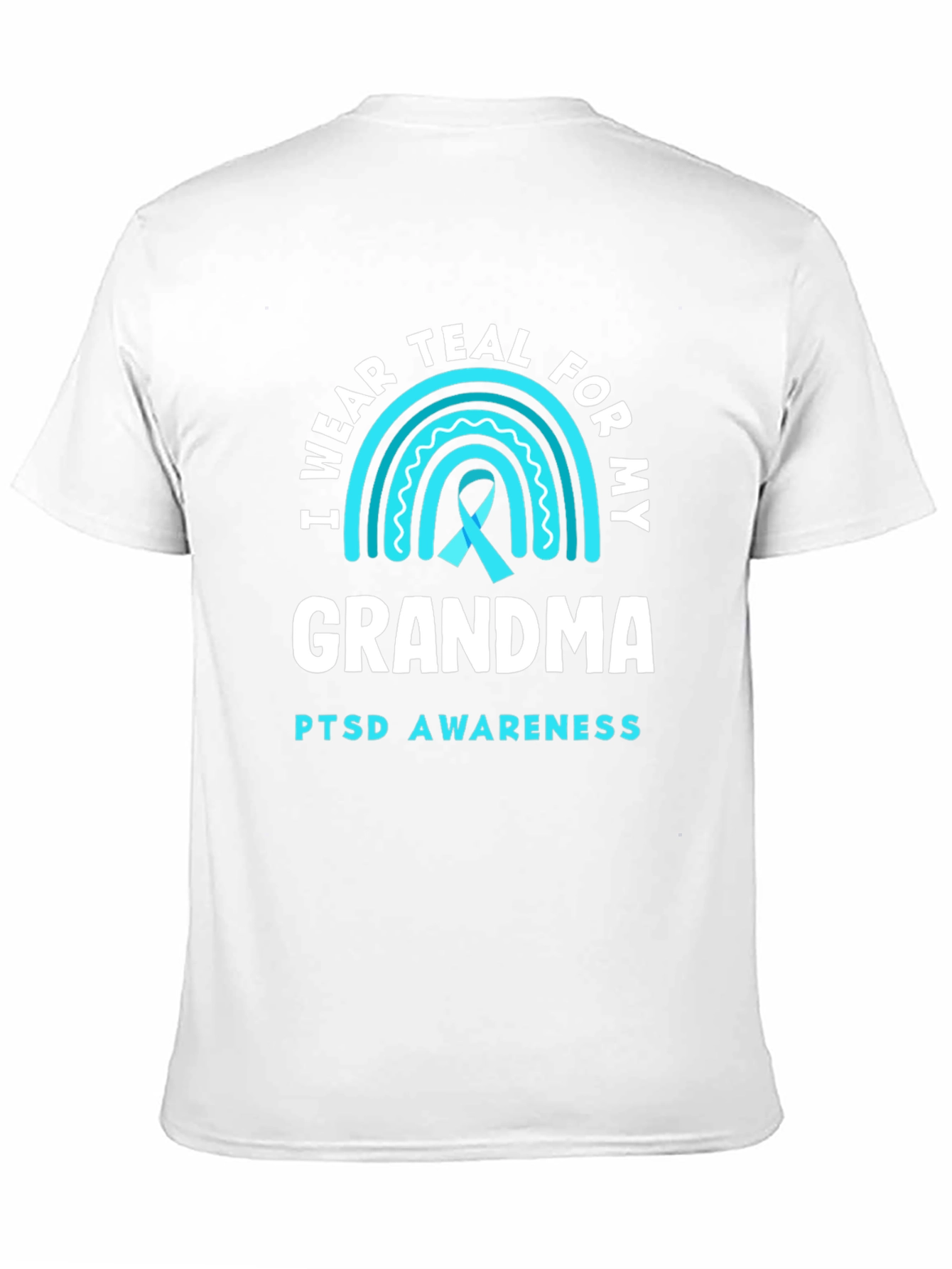 Teal PTSD Awareness T-Shirt - Grandma Support
