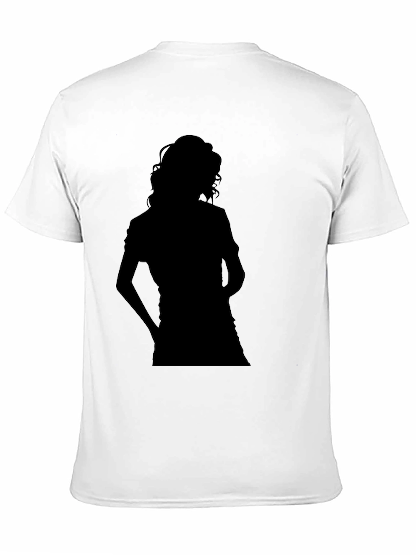 Silhouette Woman Black T-Shirt