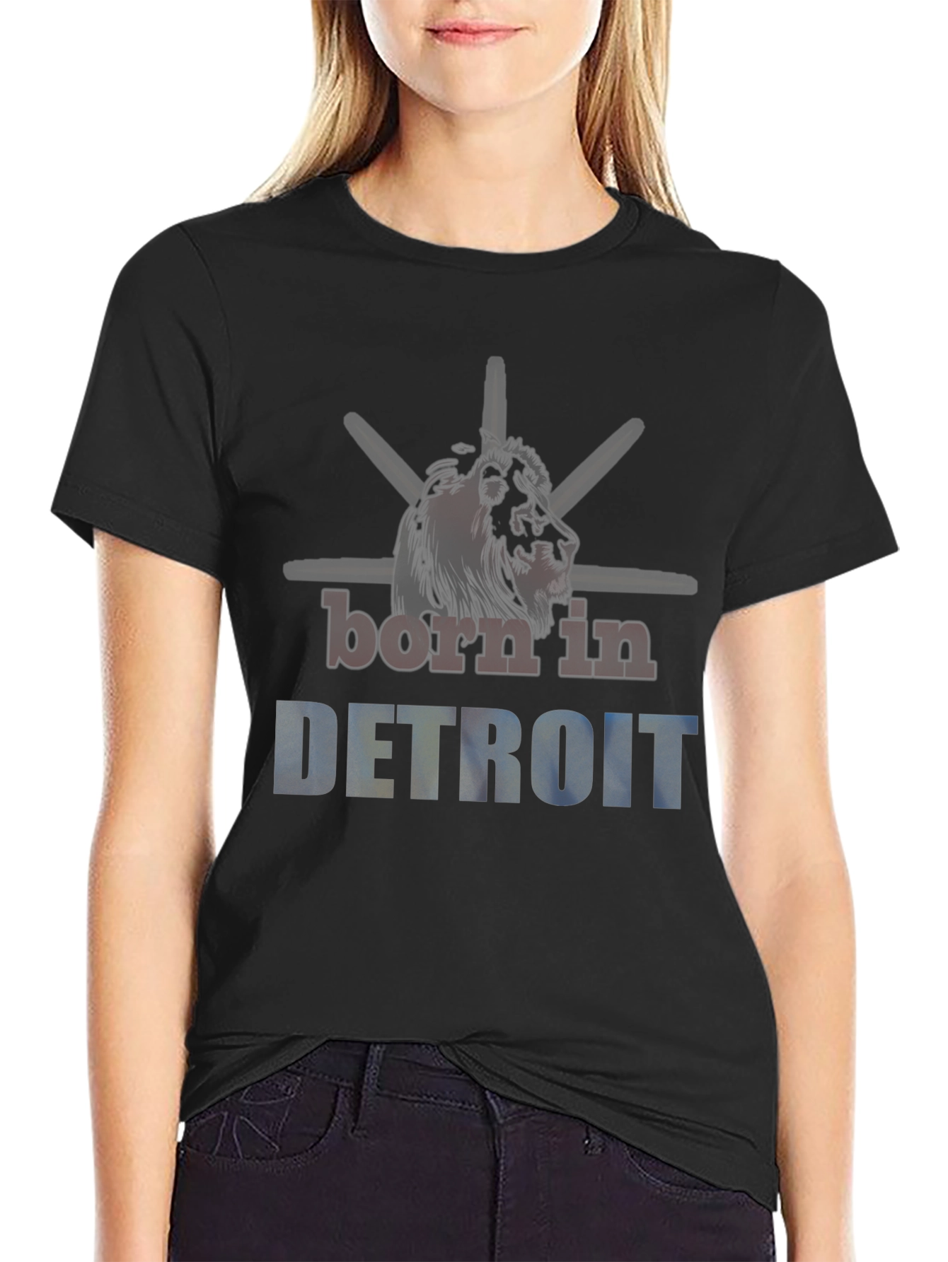 Born in Detroit Graphic T-Shirt
