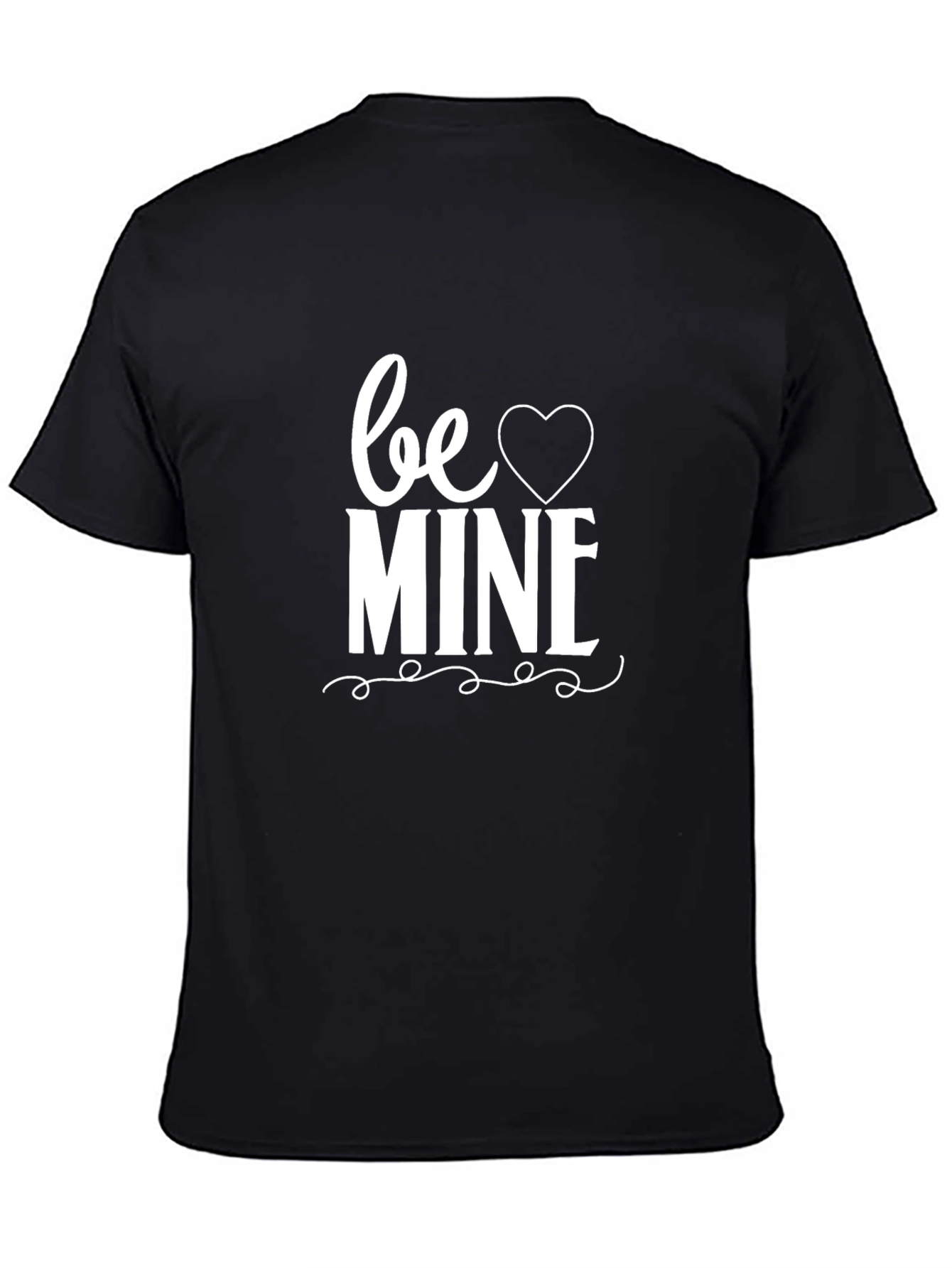Be Mine Graphic Tee - Valentines Day Black T-Shirt