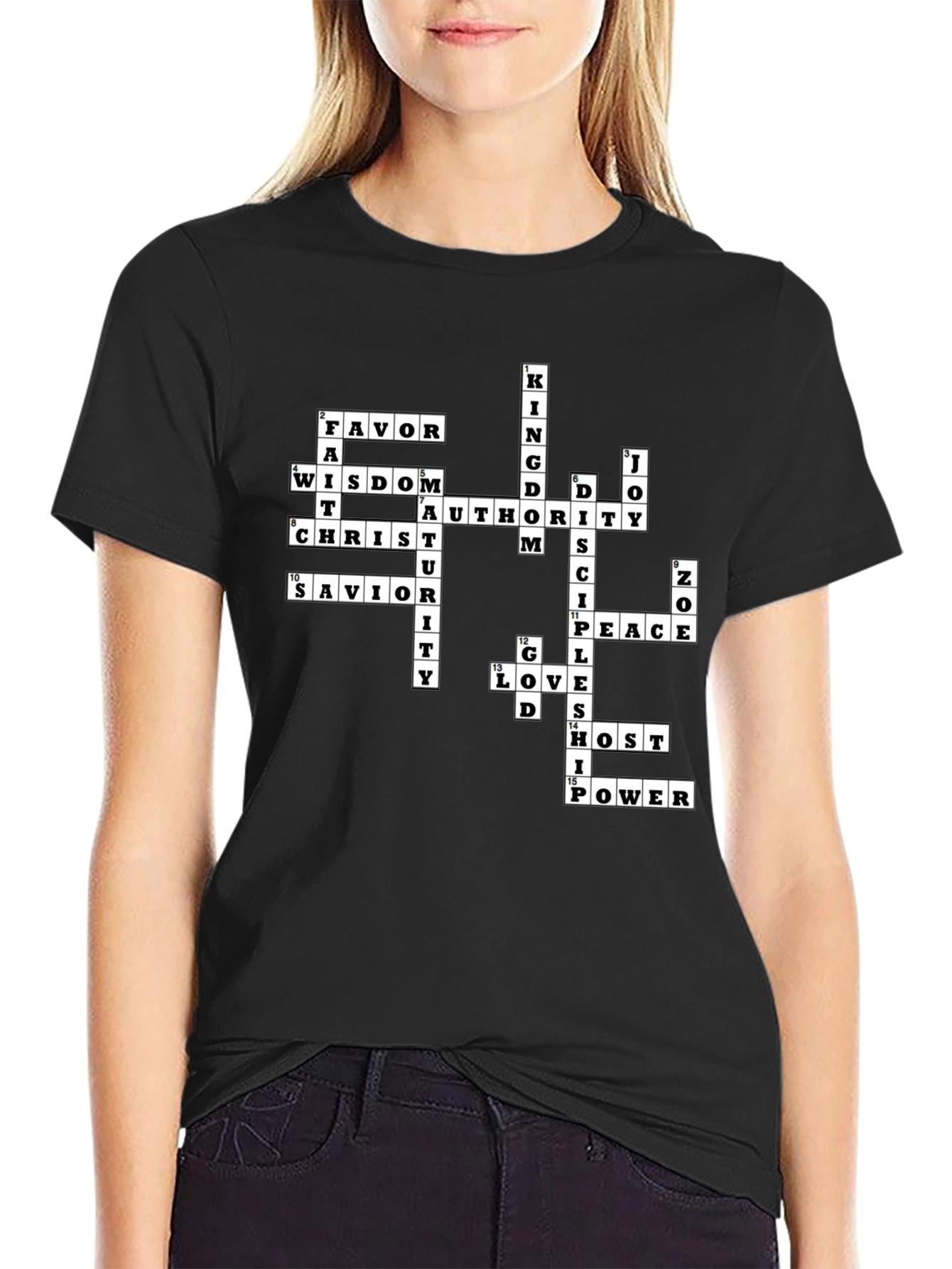 Christian Crossword T-Shirt - Faith Inspired Apparel