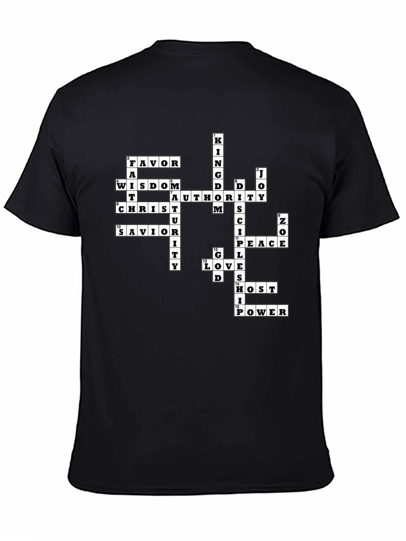 Christian Crossword T-Shirt - Faith Inspired Apparel